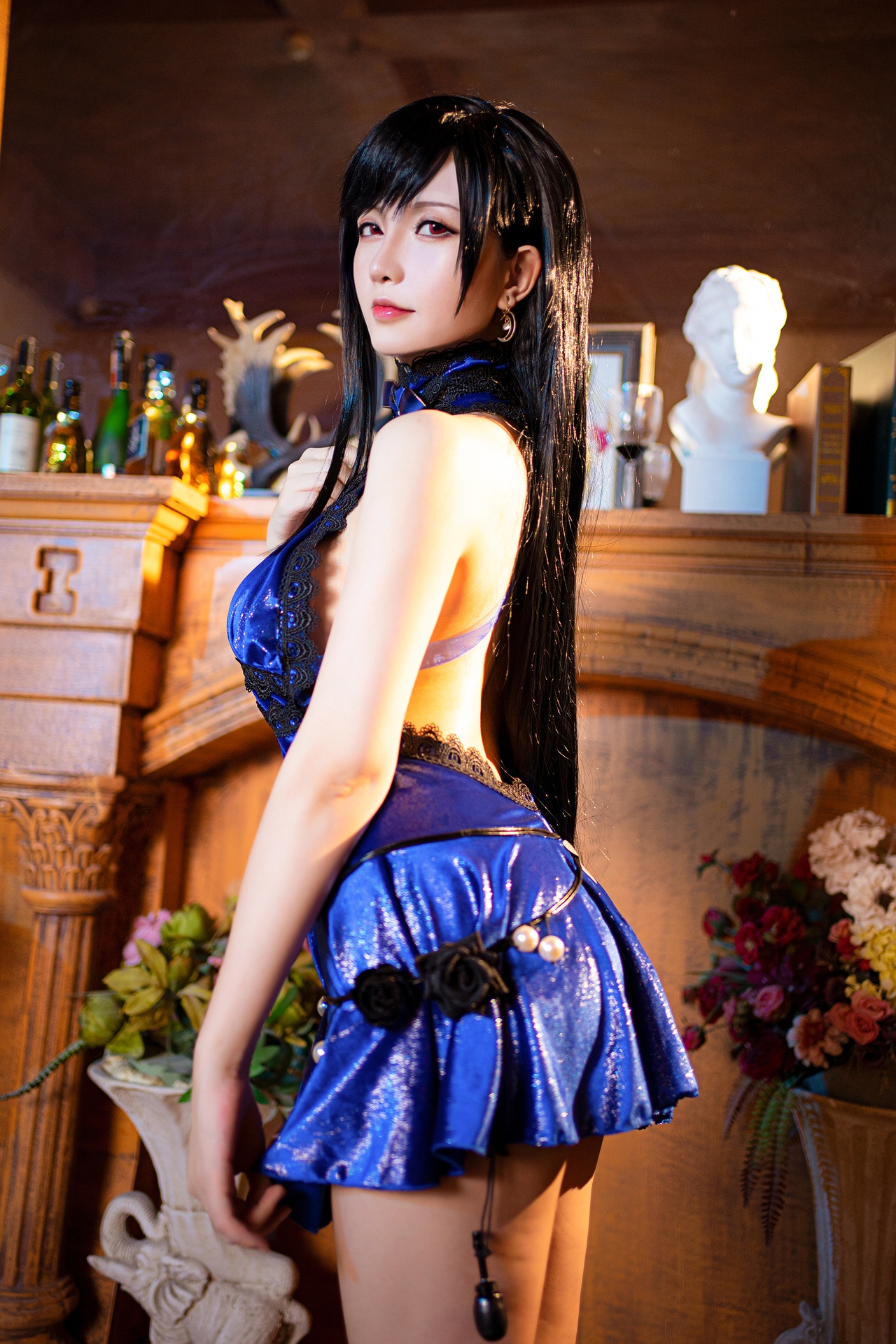 星之迟迟 唯美清新美少女图 气质妹子最终幻想蒂法Cosplay