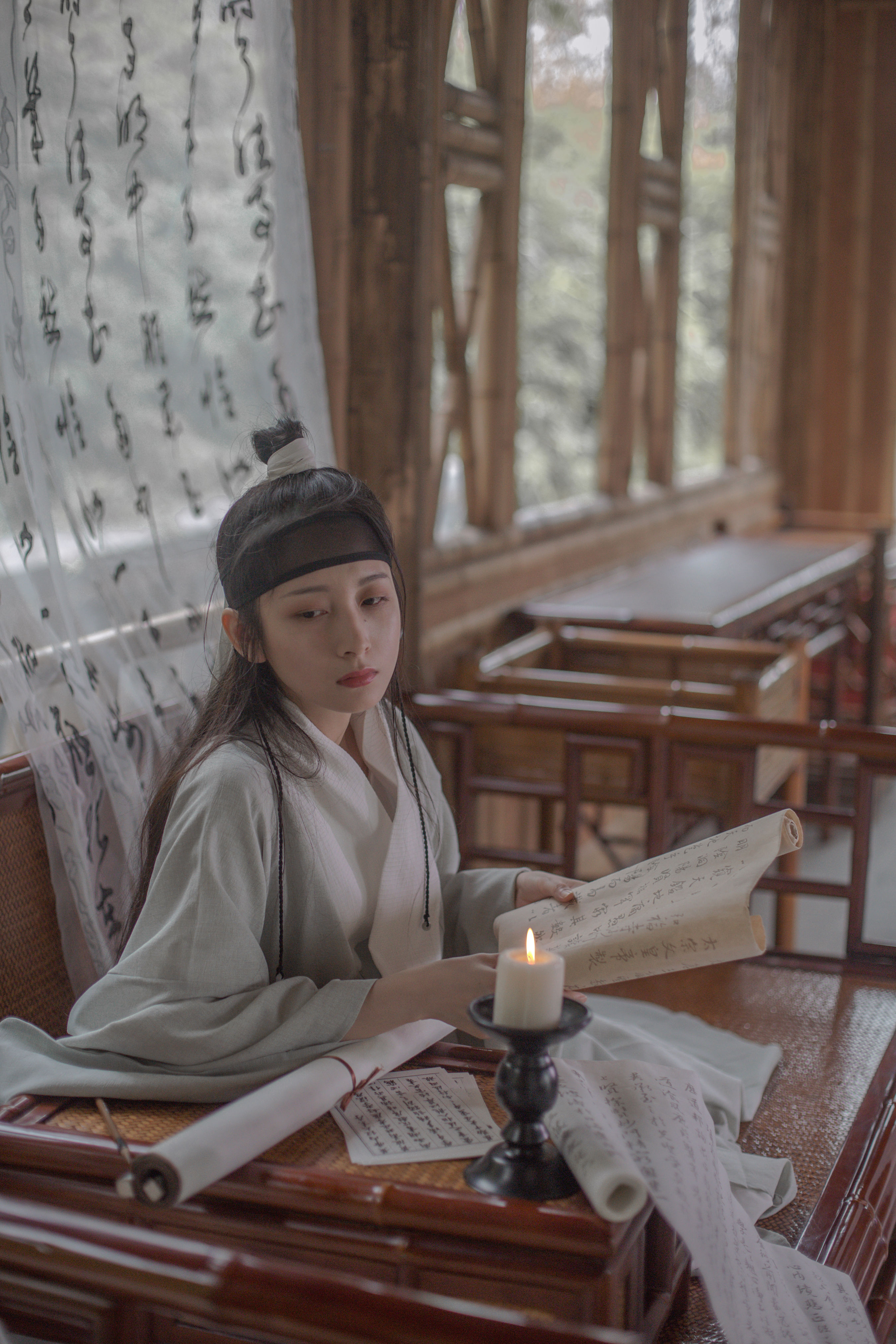 [YiTuYu艺图语] 五月的三花猫《空山松子落，幽人应未眠》 好看的4K高清无水印纯欲妹子意境唯美写真完整版图集