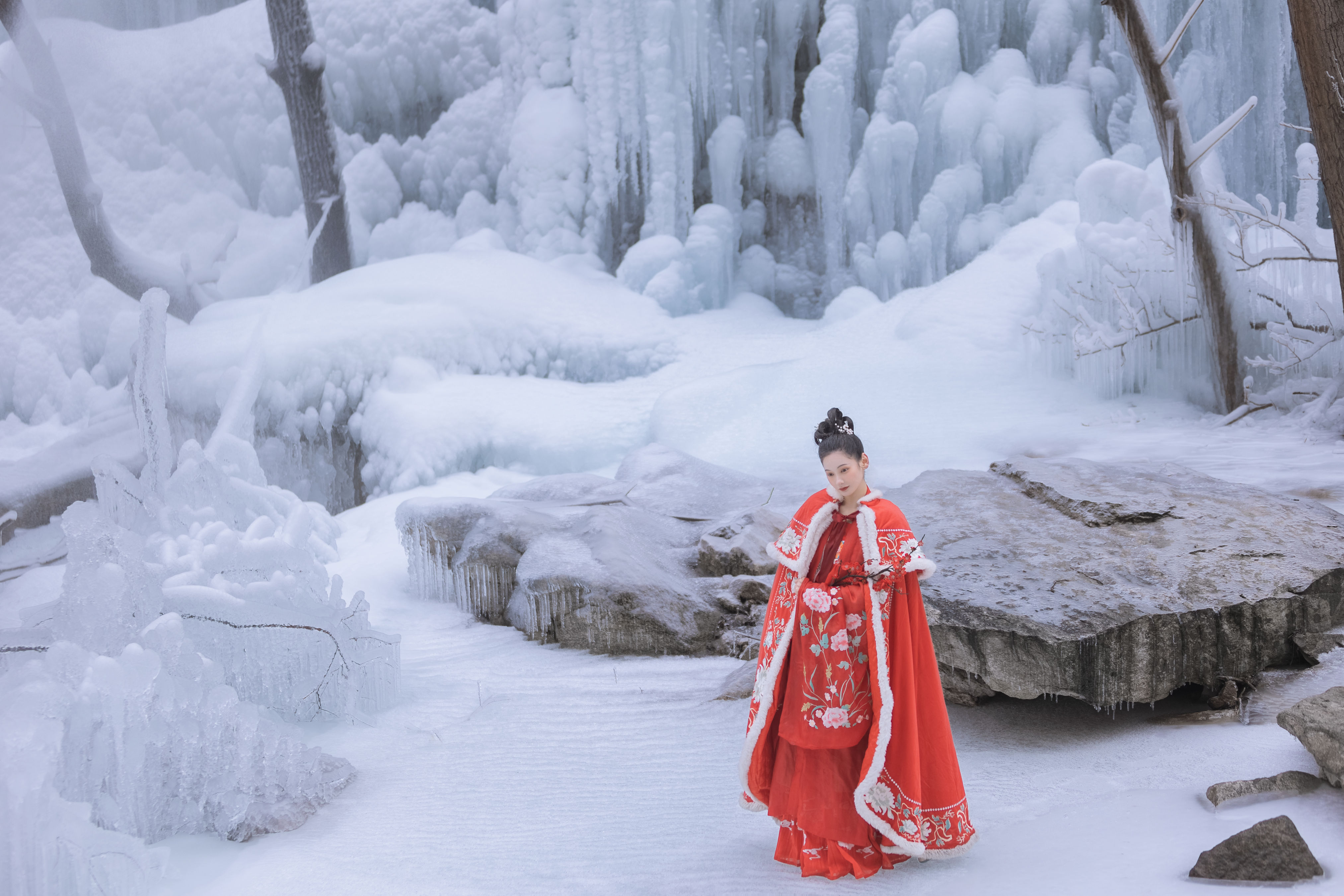 [YiTuYu艺图语] 稀饭饭_禹莘《苍山暮雪》 好看的4K高清无水印纯欲妹子意境唯美写真完整版图集