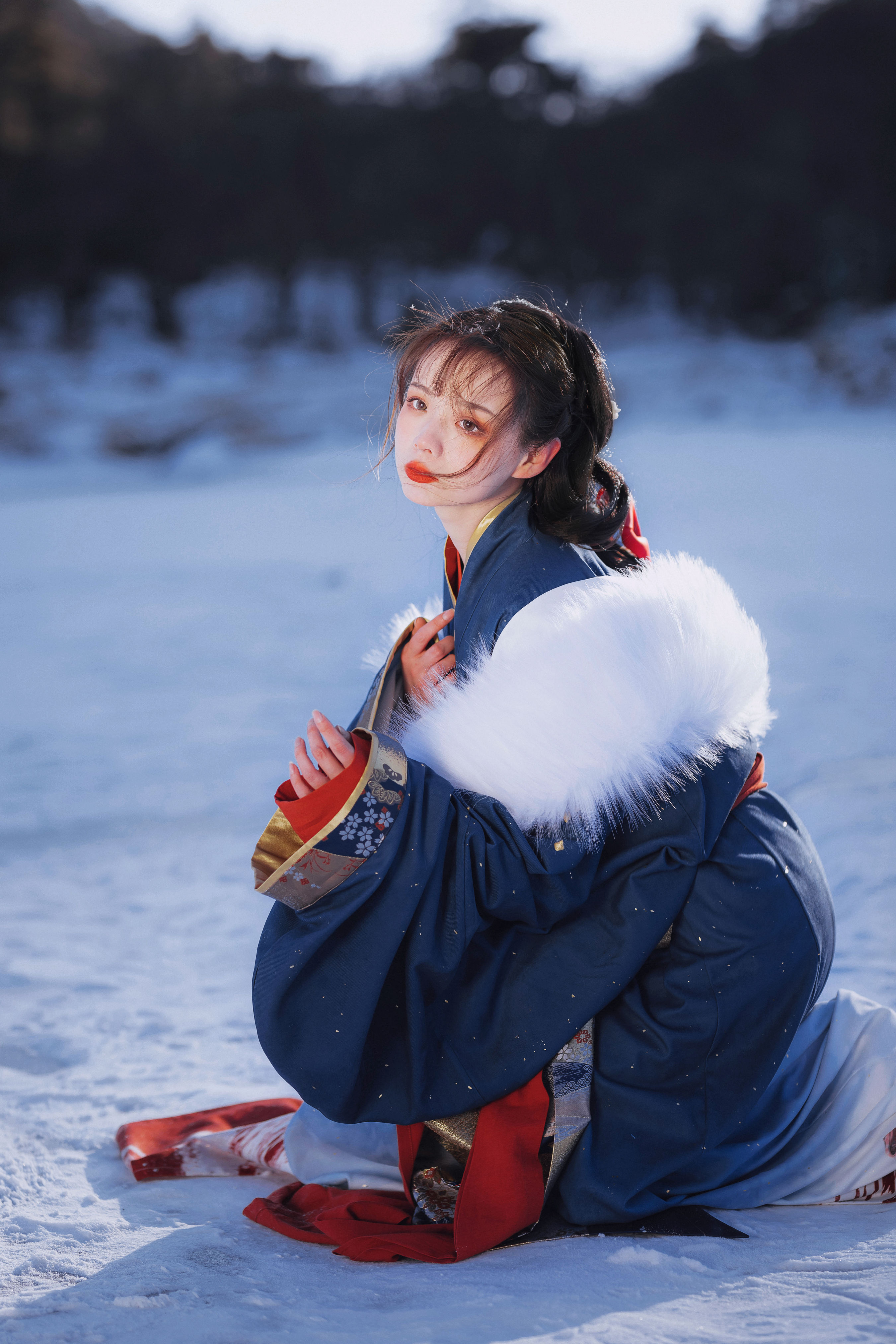 [YiTuYu艺图语] 绣绣&小全《风雪千山》 好看的4K高清无水印纯欲妹子意境唯美写真完整版图集