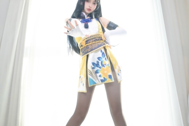 神楽坂真冬Cosplay永劫无间黑丝胡桃 妹子御宅花织唯美清新美少女图