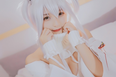 次元少女神楽坂真冬危険な耳兔娘Cosplay系列写真 好看的纯欲可爱软萌系软妹子白丝袜美腿小仙女