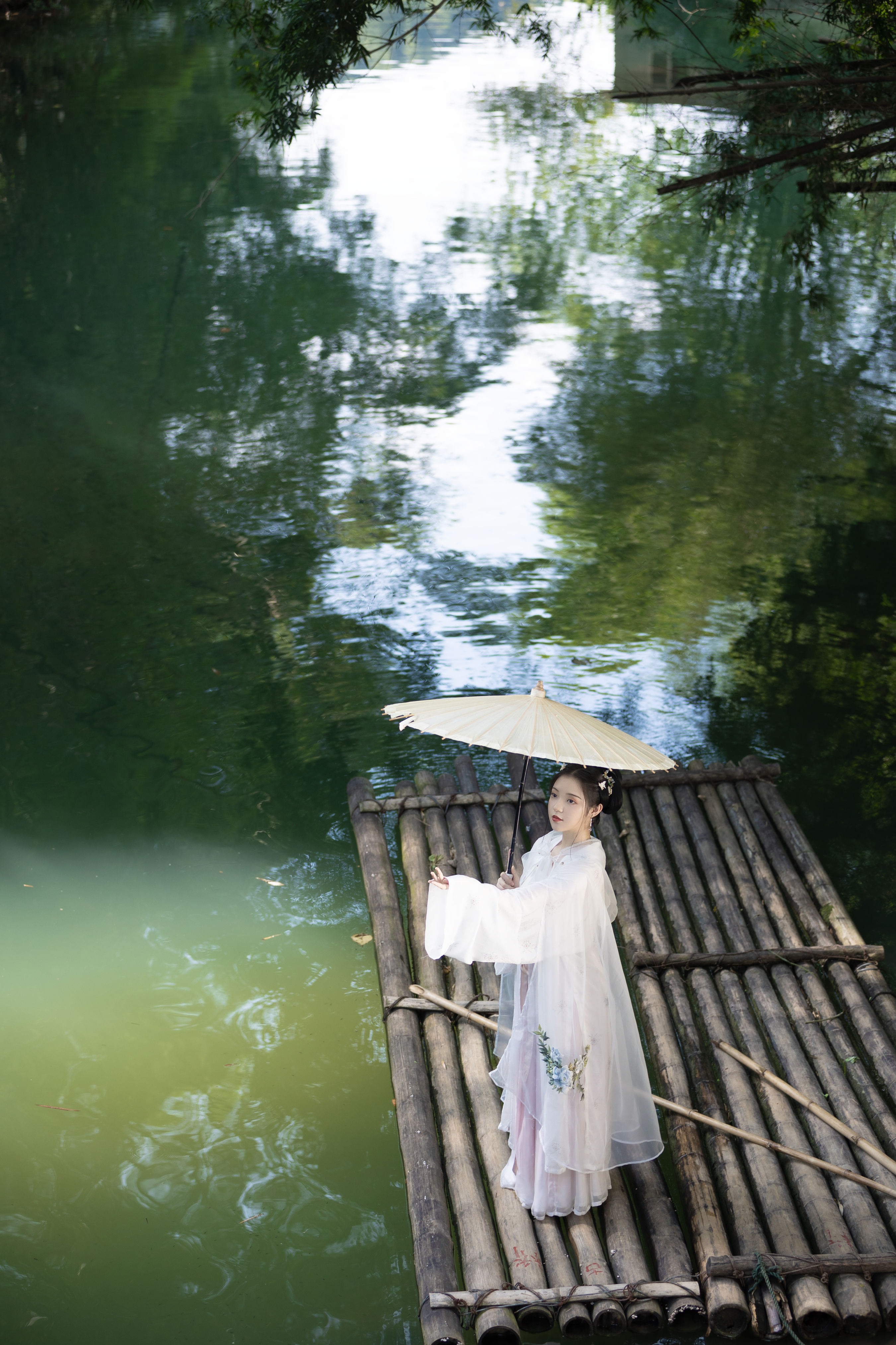 山涧 小清新 唯美 古风 精美 意境 漂亮 优美 女神 优雅 竹林 小溪流水 山林