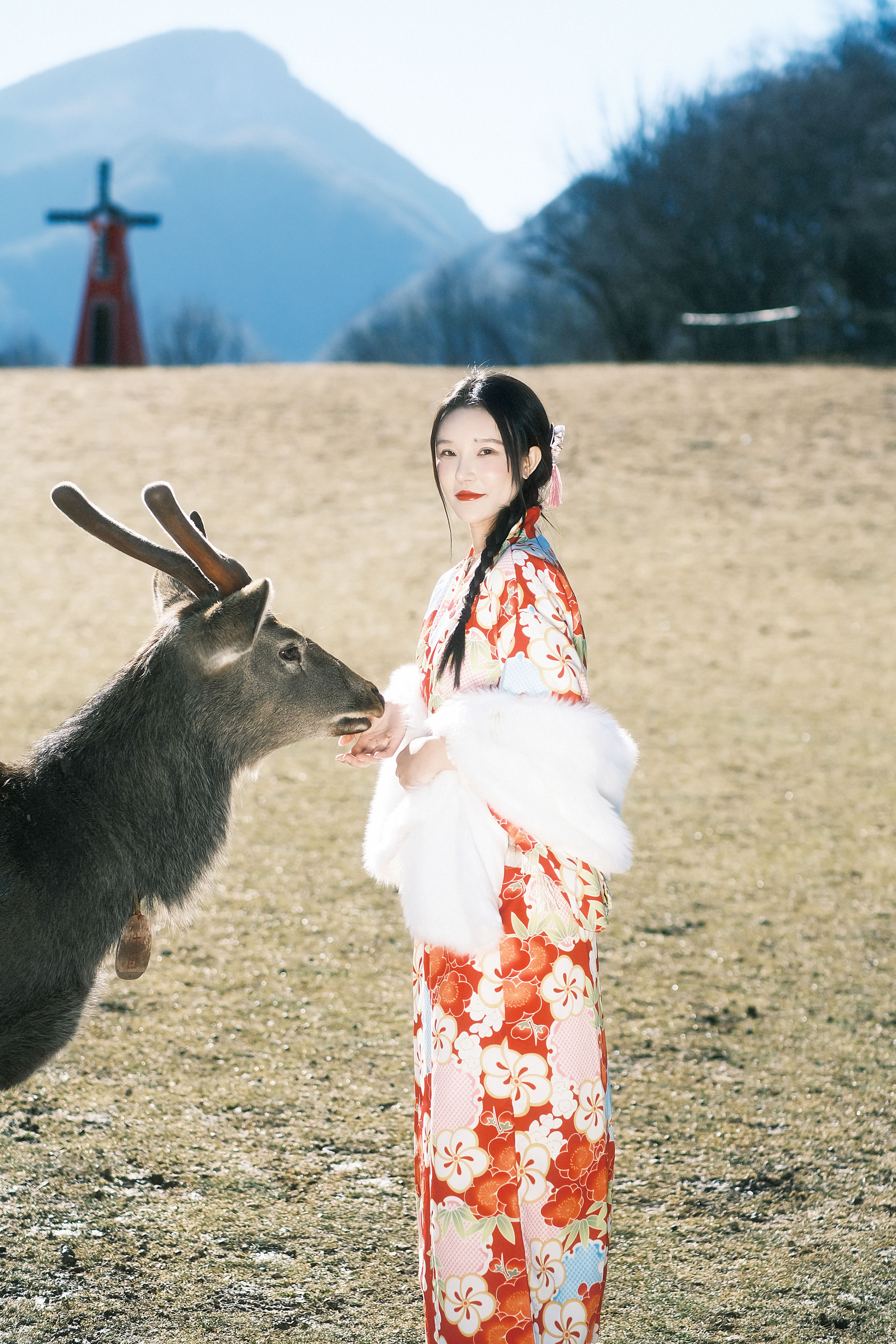 与鹿 日式和风 小姐姐 写真集 少女