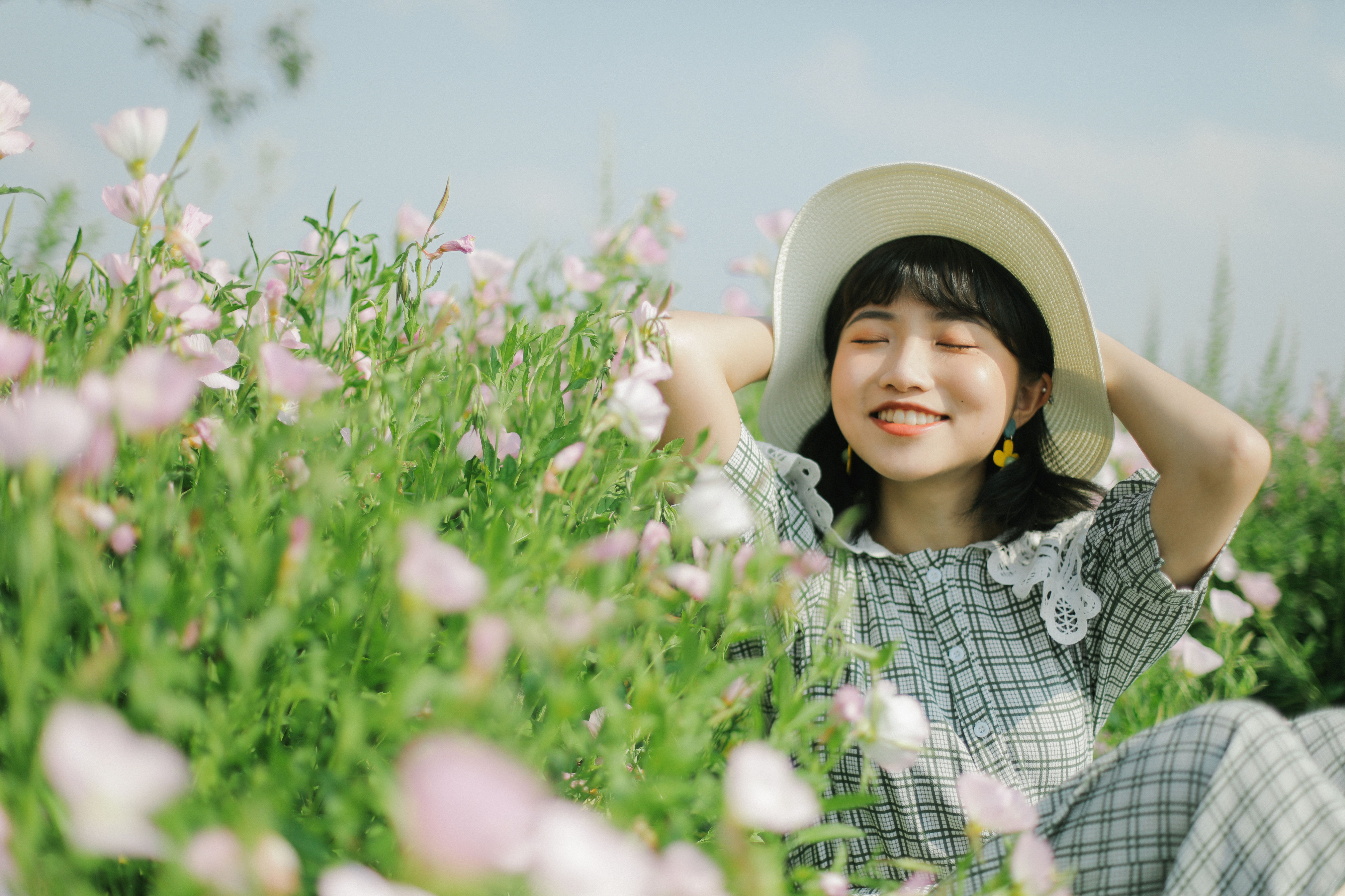 去有风的地方 小清新 花 少女 优美 可爱