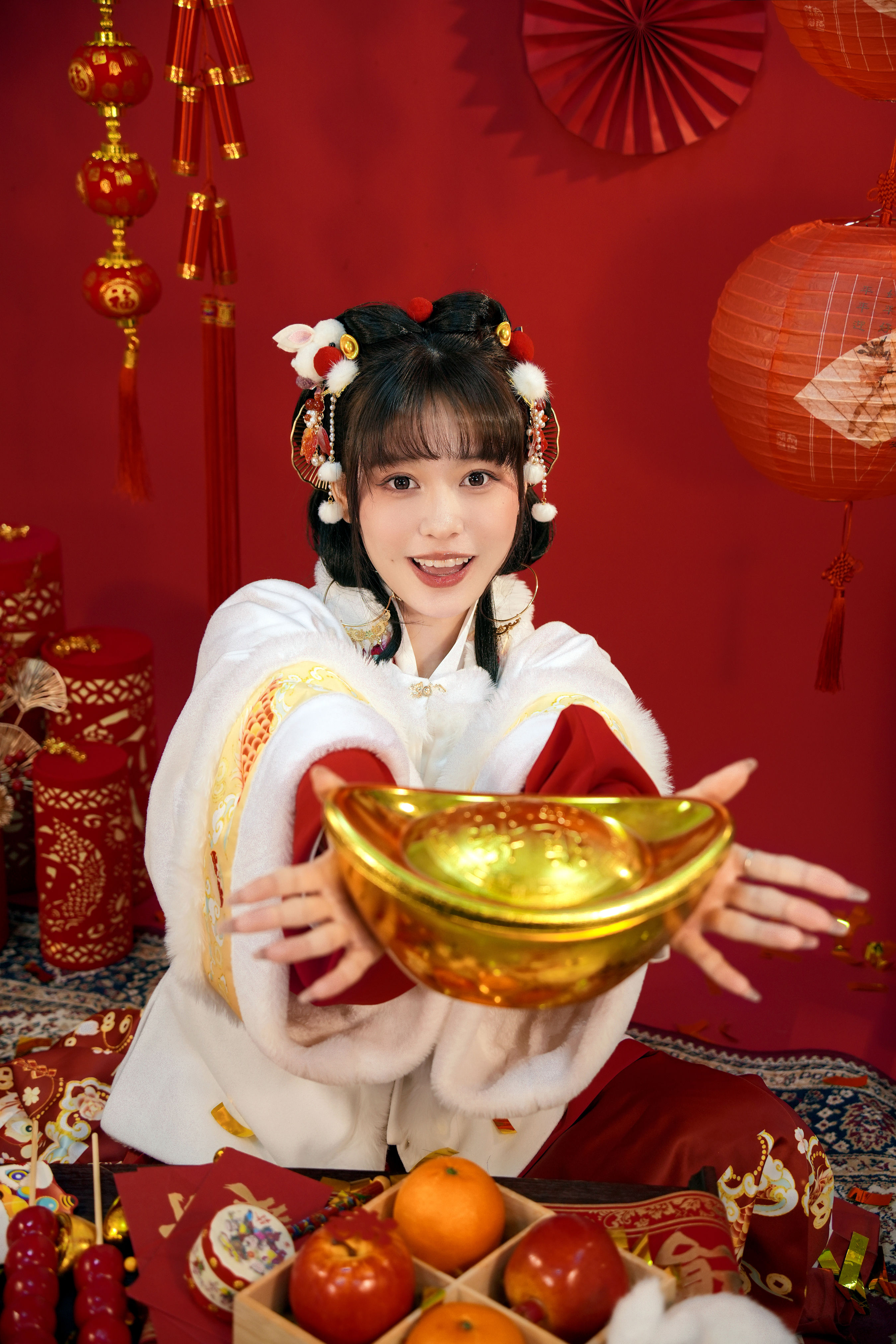 新年汉服 节日 新年 写真 可爱 汉服