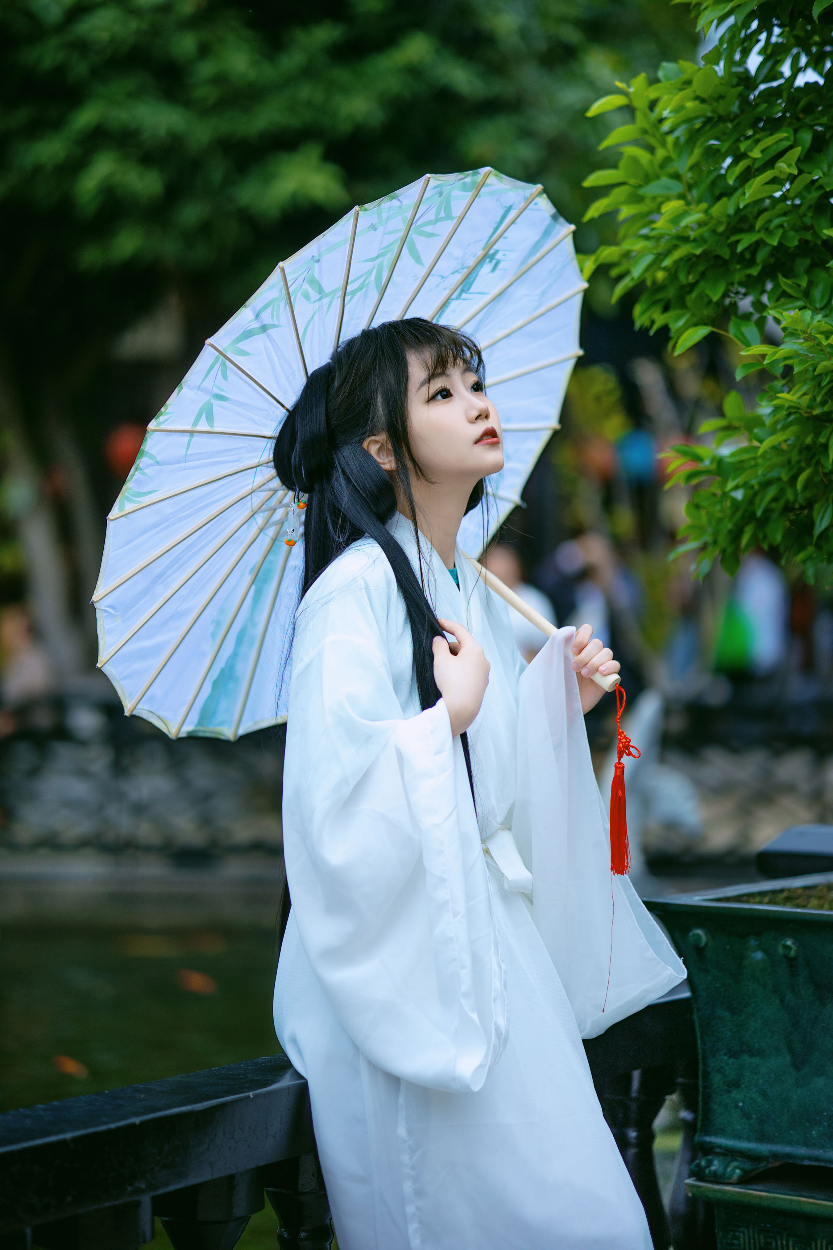 魏晋-天青色等烟雨，而我在等你 小清新 养眼 汉服 写真 少女