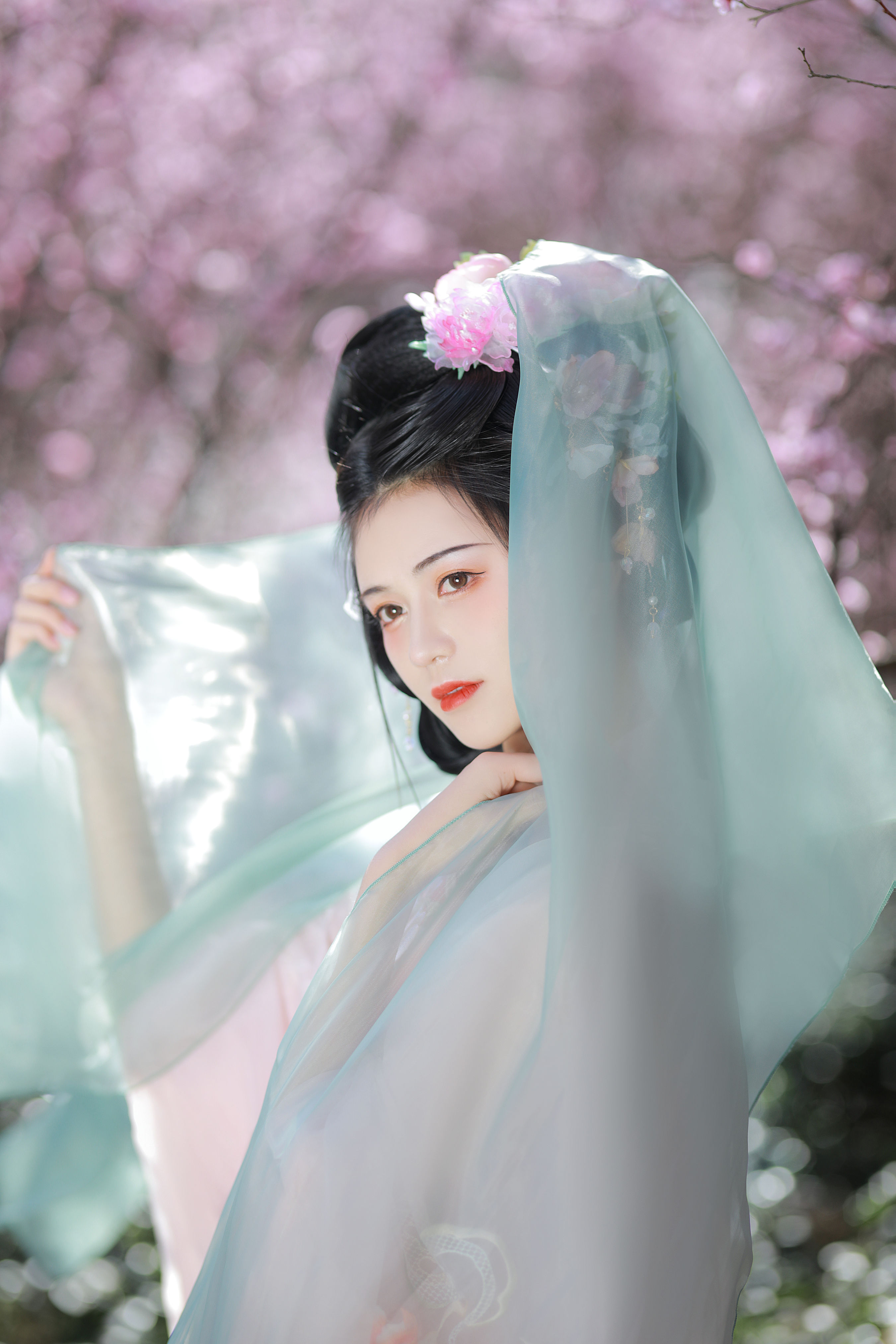 陌上花开 花 精美 养眼 美丽 美人 汉服 绝色 绝美