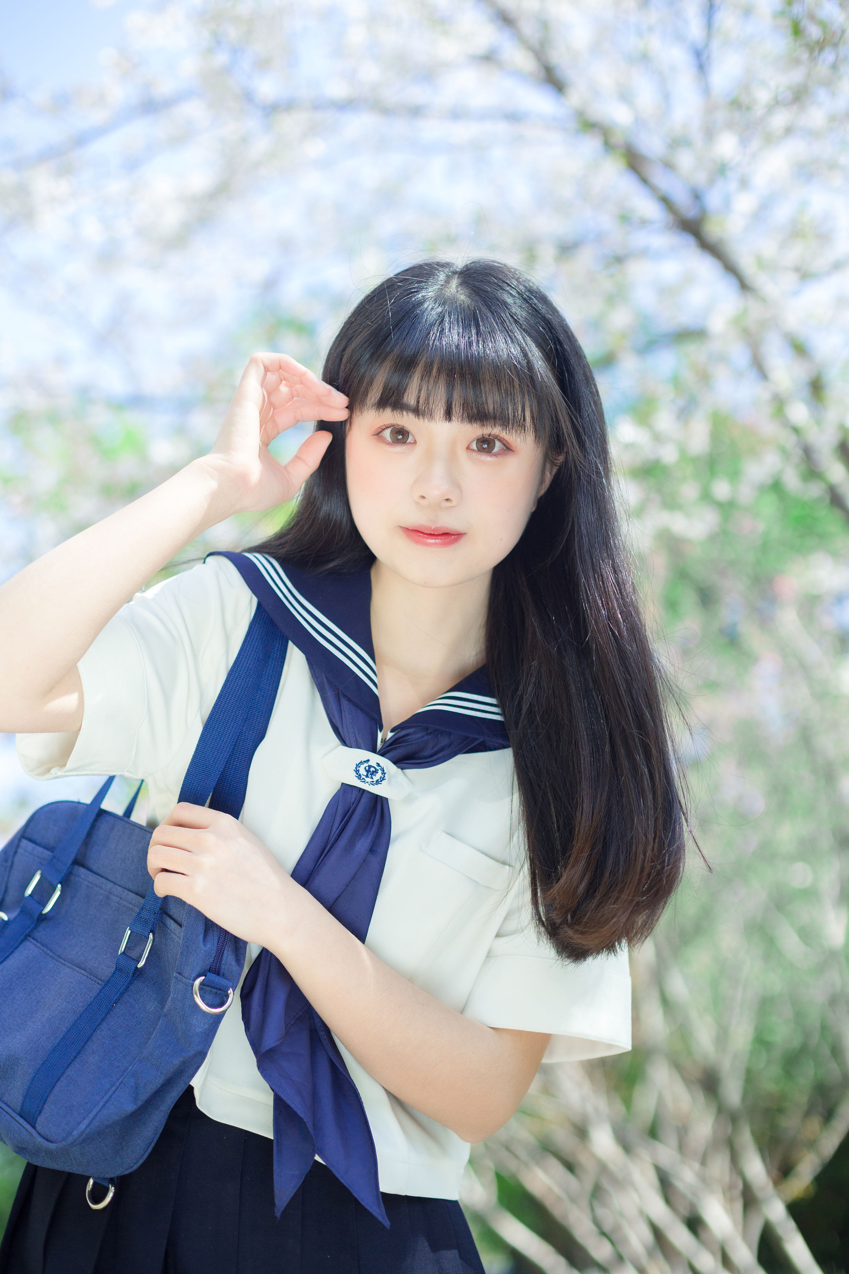 水手服的春天 写真 水手服 女生 JK 春天 小清新