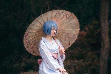 蕾姆浴衣 二次元 Cosplay 写真 日系 和服