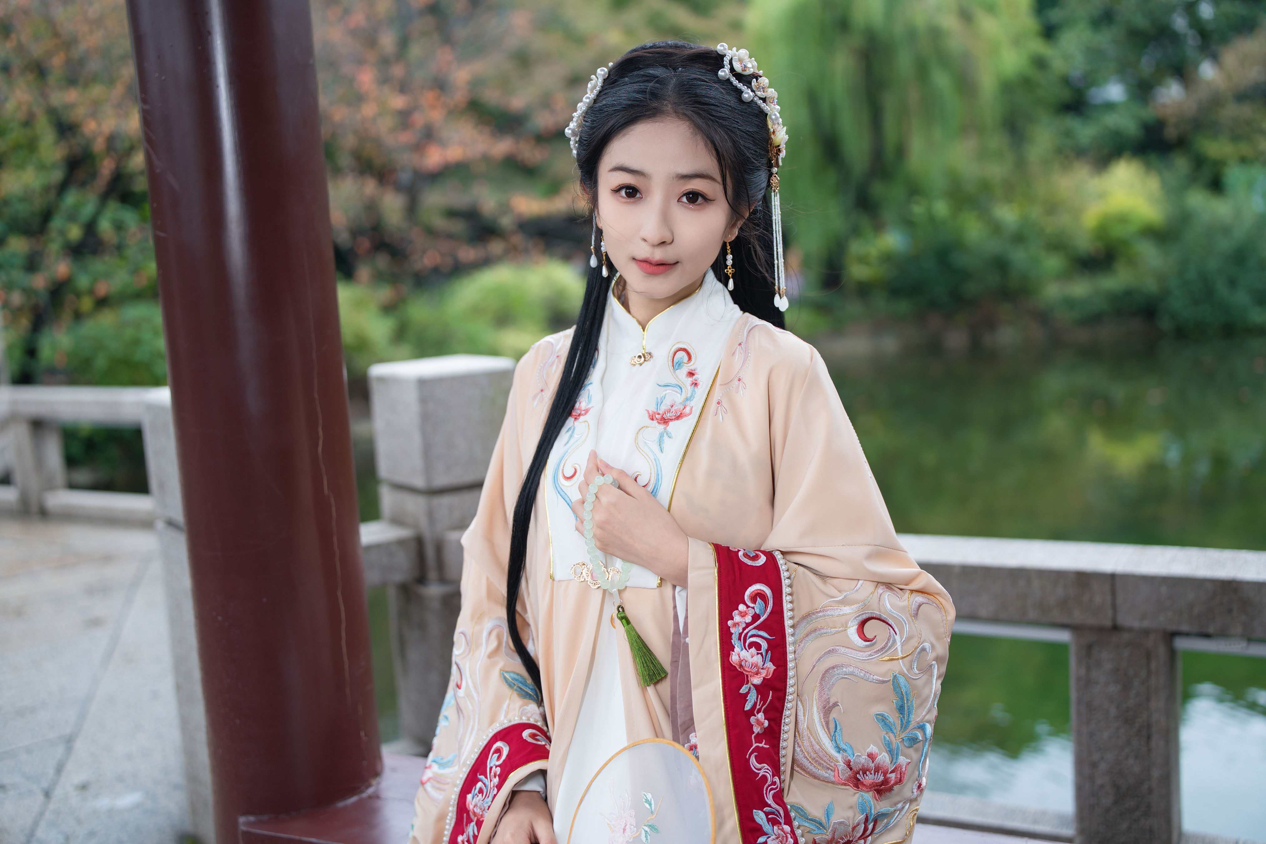 汉服游园 汉服 模特 美人 古装 写真 少女