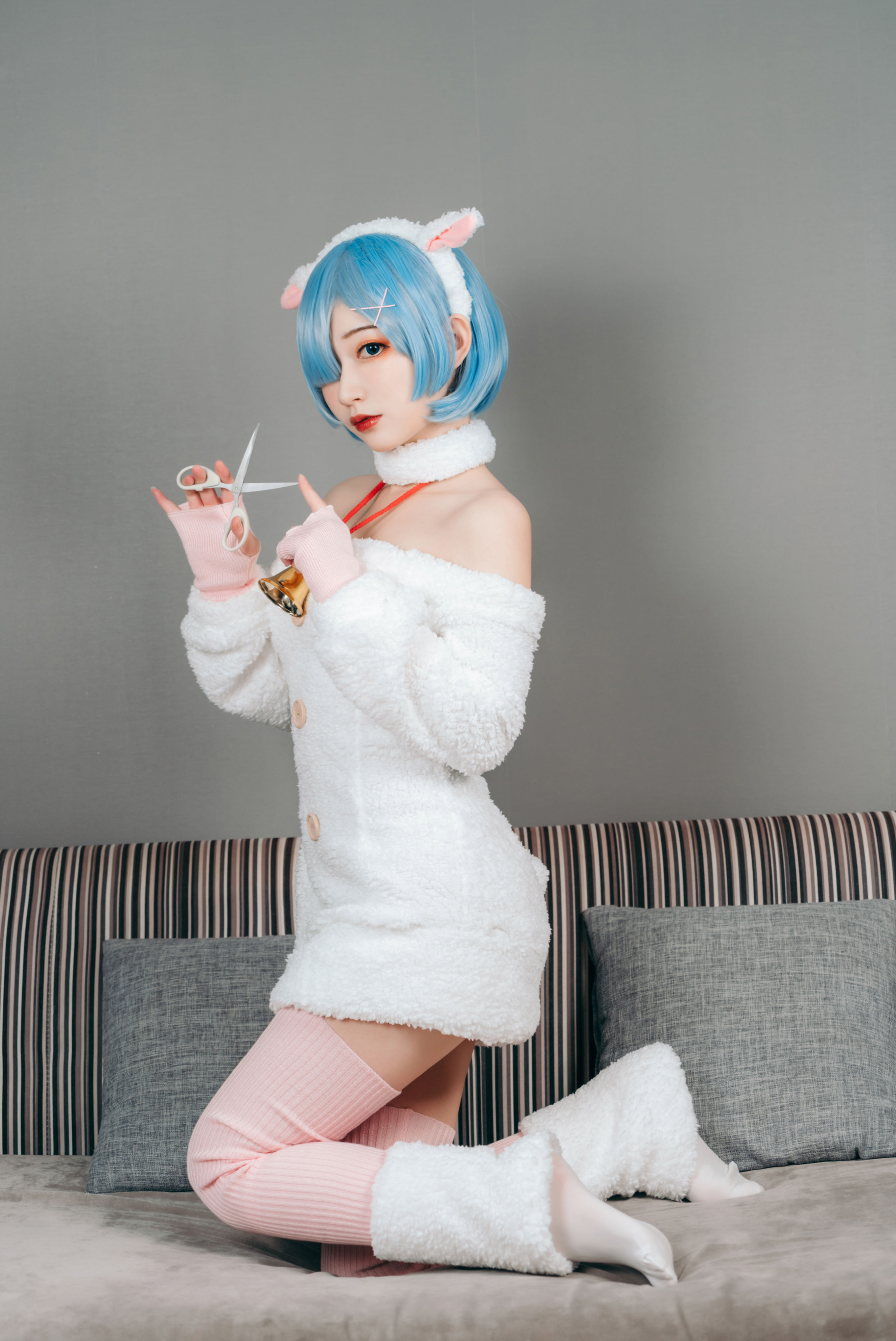 蕾姆小绵羊 Cosplay 二次元 妹子 可爱 写真