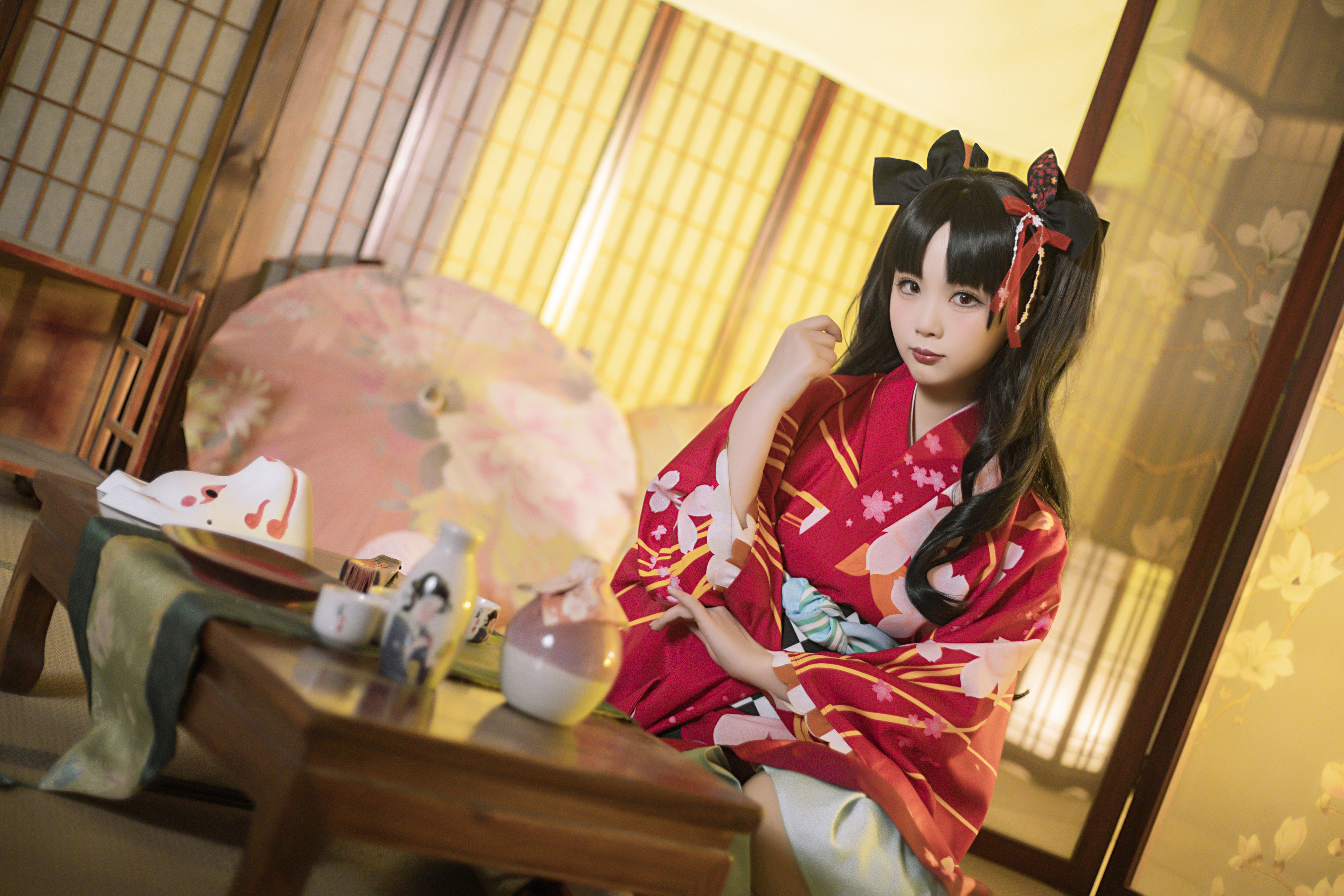 伊什塔尔 英灵正装 Cosplay 二次元 和服 妹子 写真