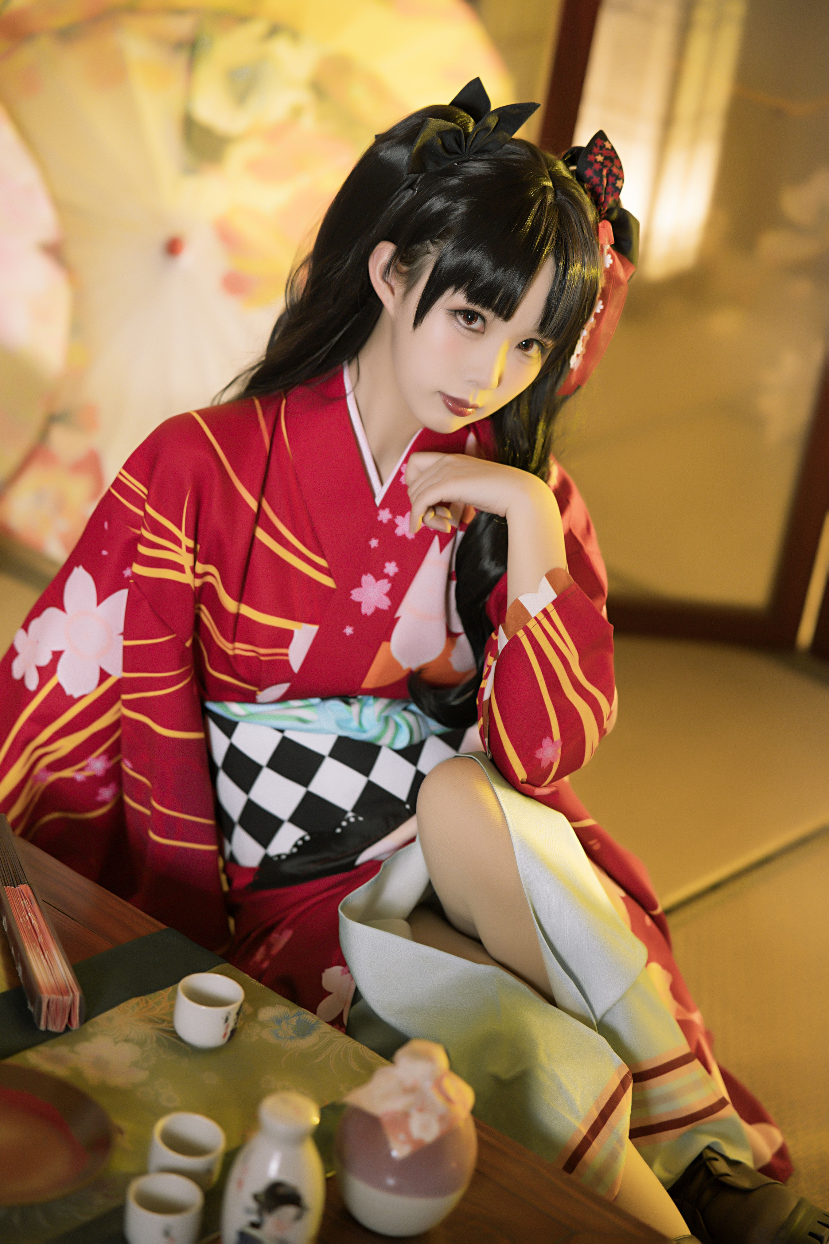 伊什塔尔 英灵正装 Cosplay 二次元 和服 妹子 写真