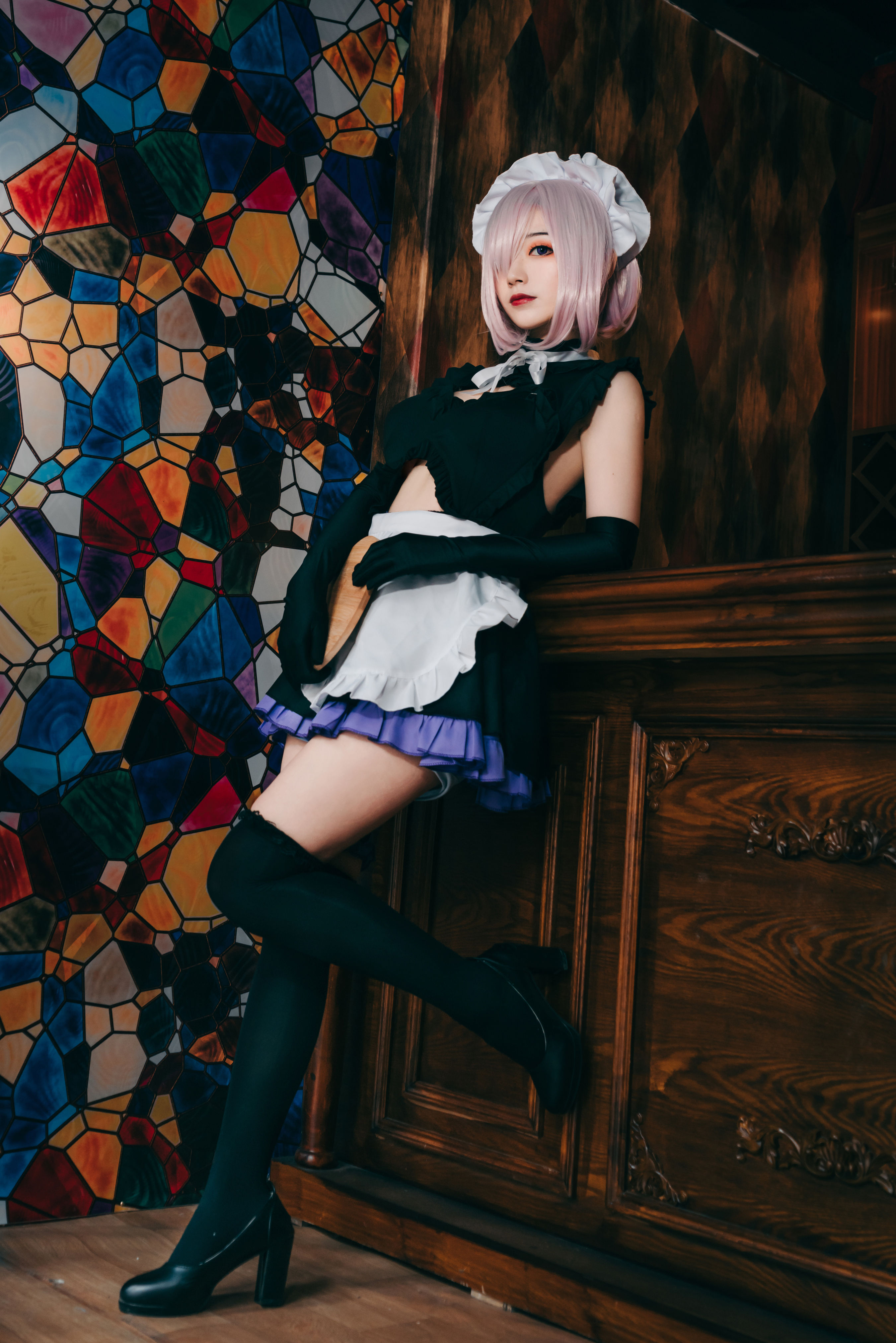 玛修女仆装 女仆 Cosplay 二次元 制服 妹子