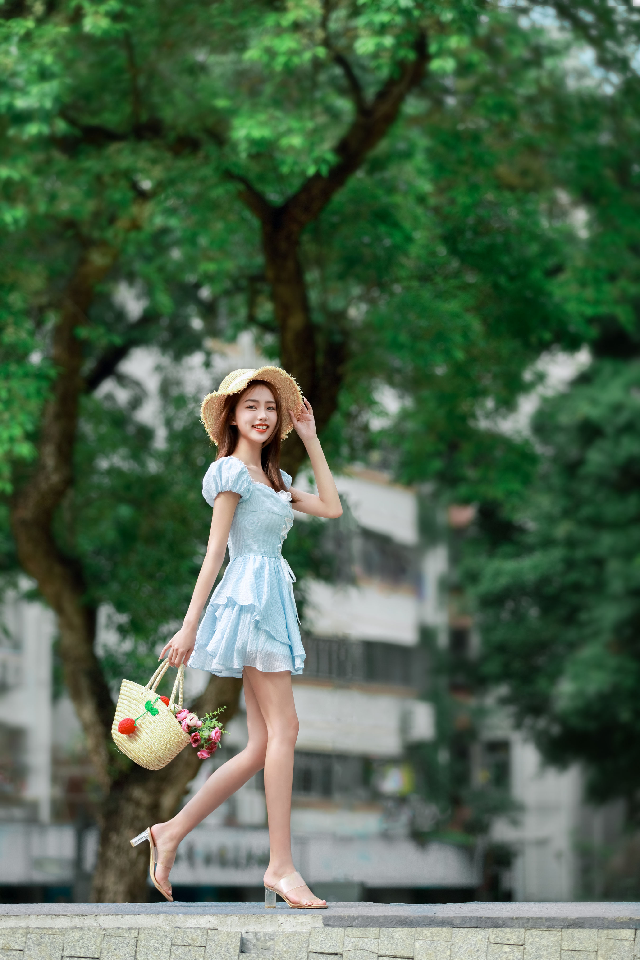 浪漫的季节 浪漫 小清新 女神 小姐姐 写真 绿色 美丽 养眼