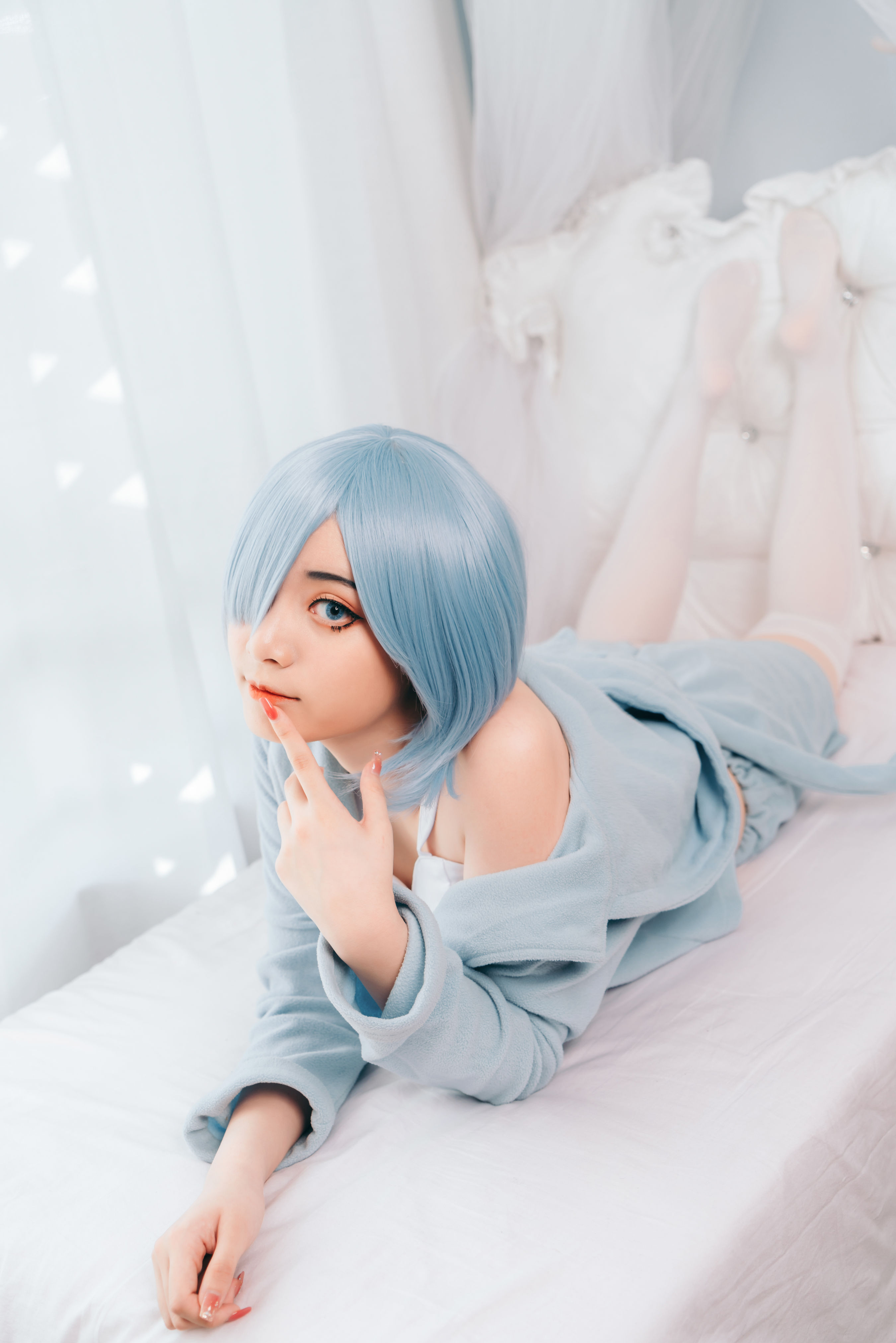 蕾姆的小床 Cosplay 二次元 写真 萝莉