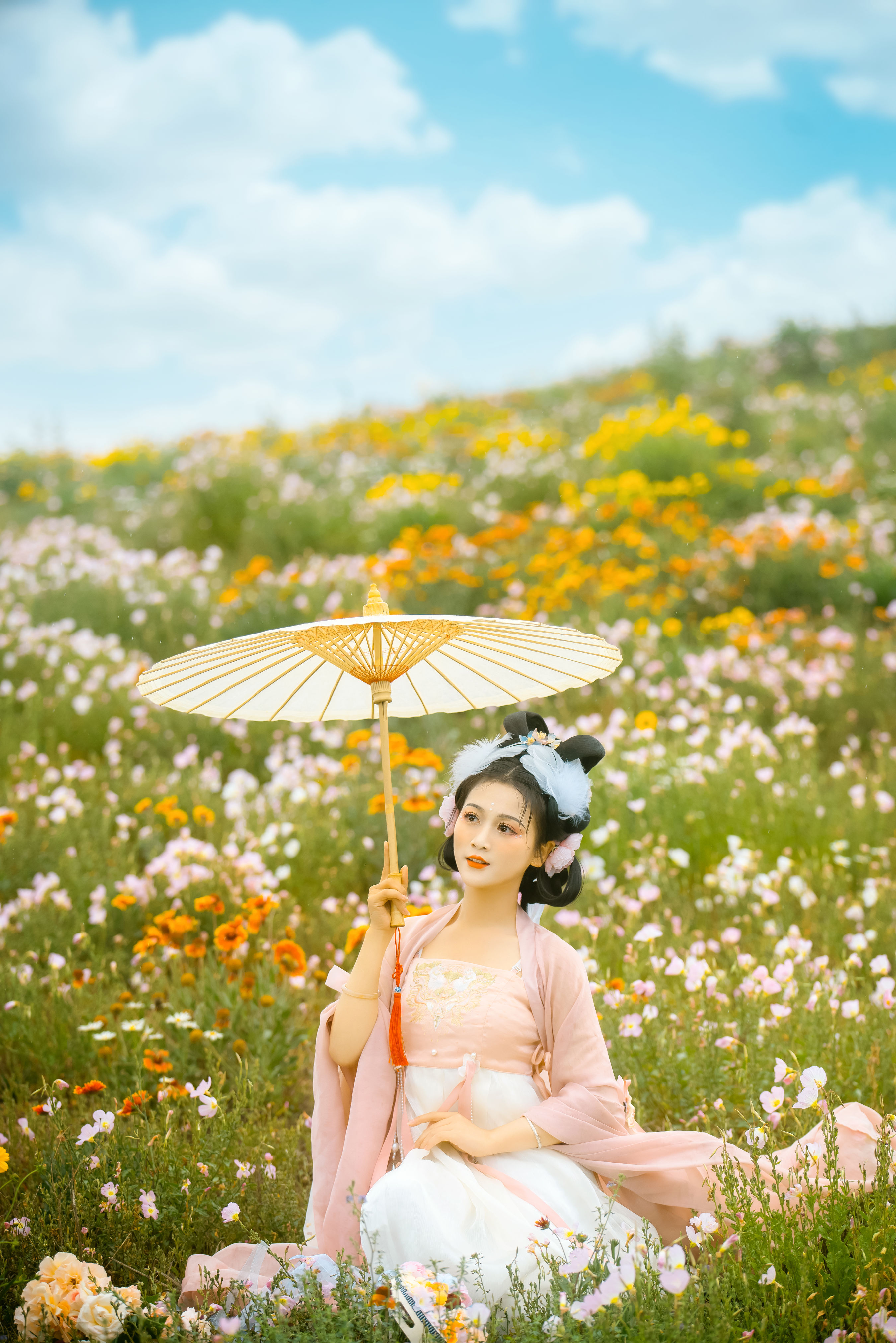 繁花 古装 花 汉服 美人 美丽 优美 小仙女