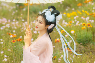 繁花 古装 花 汉服 美人 美丽 优美 小仙女