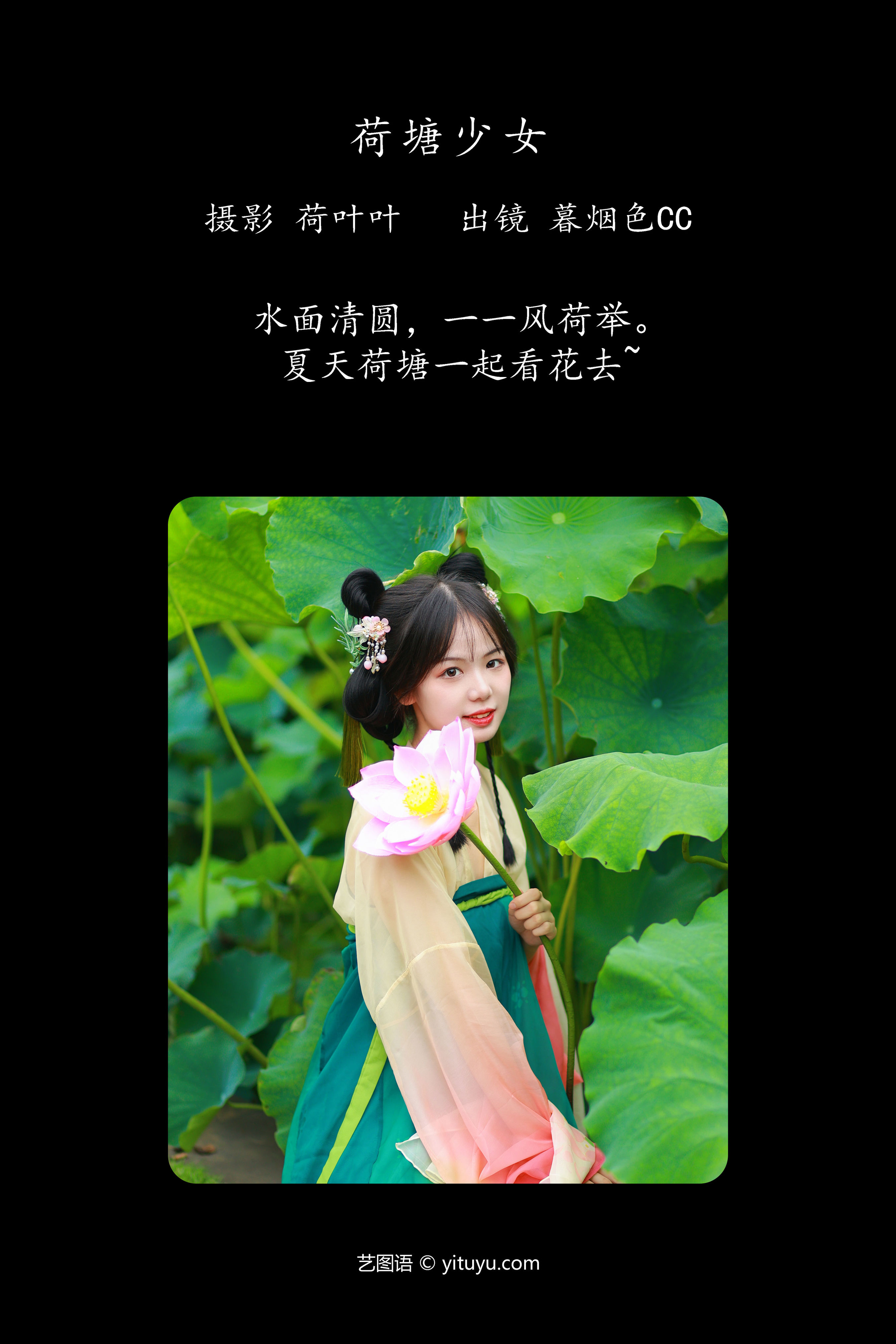 荷塘少女 荷花 小仙女 可爱 小姐姐 清纯 小清新 养眼 少女