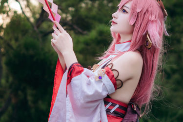 八重神子 Cosplay 二次元 小仙女 少女 美丽