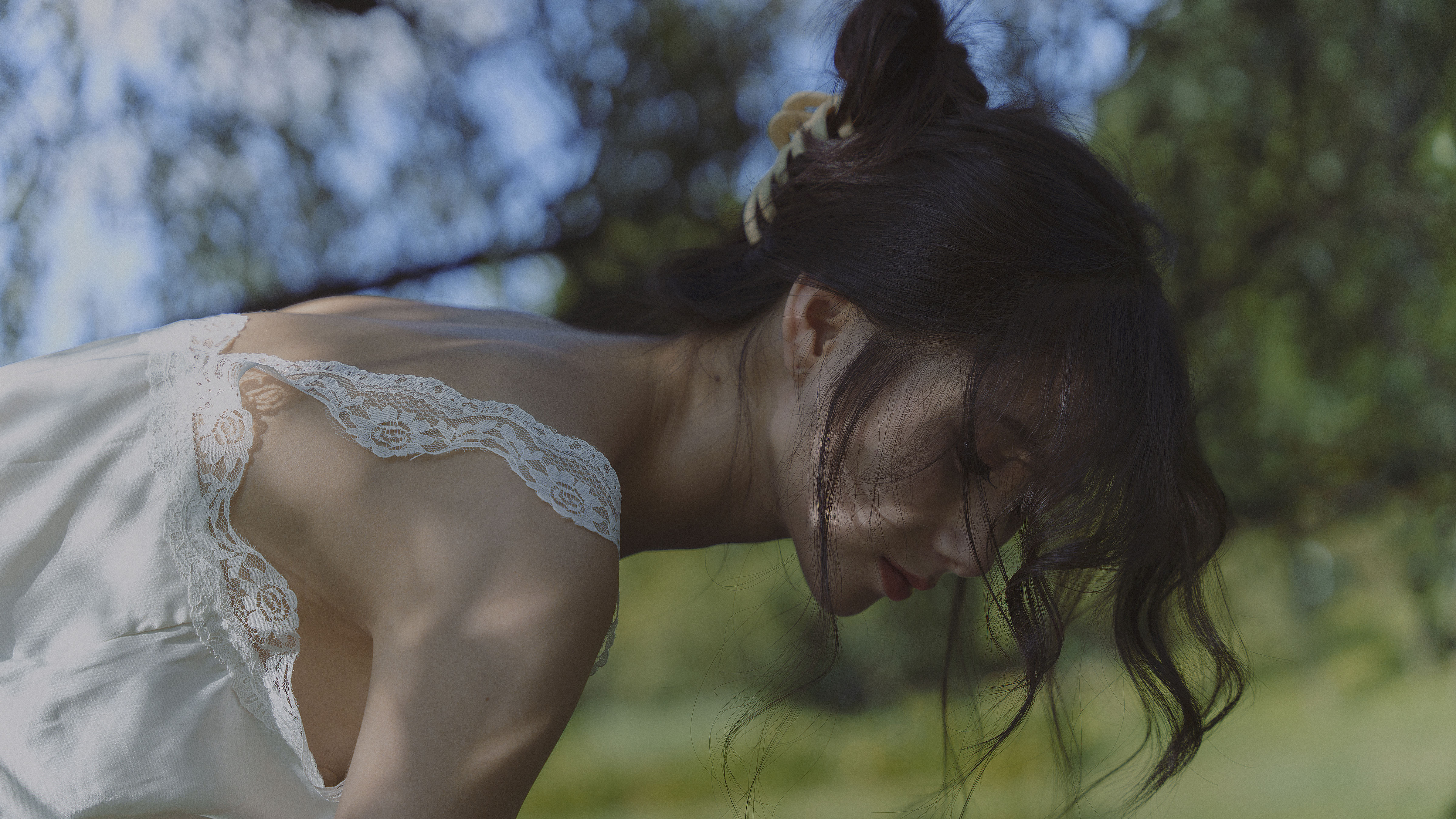 愿化身成岸边的一朵花 摄影 情绪 绿色 森系 写真