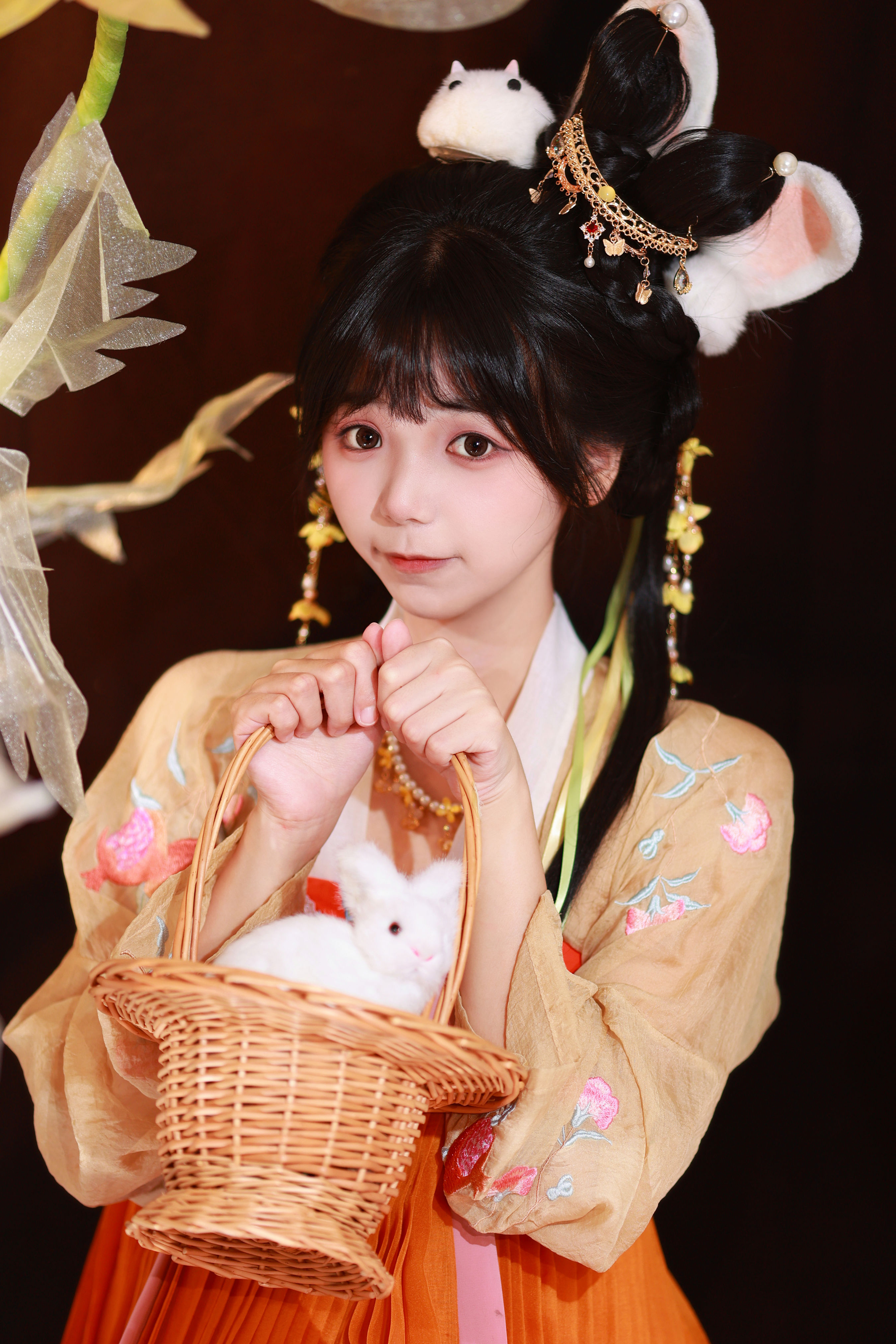 团圆节 汉服 可爱 少女 节日 写真