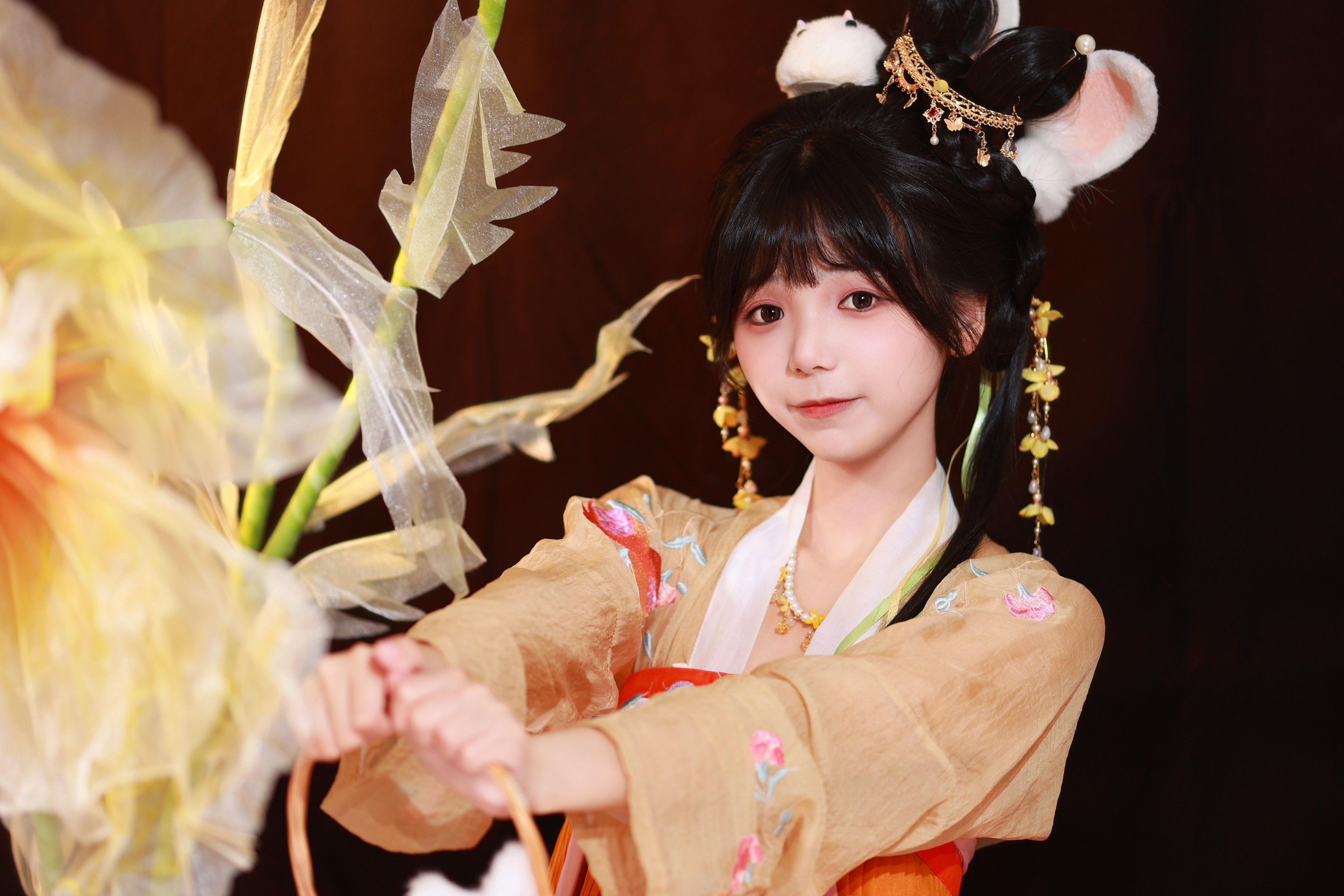 团圆节 汉服 可爱 少女 节日 写真