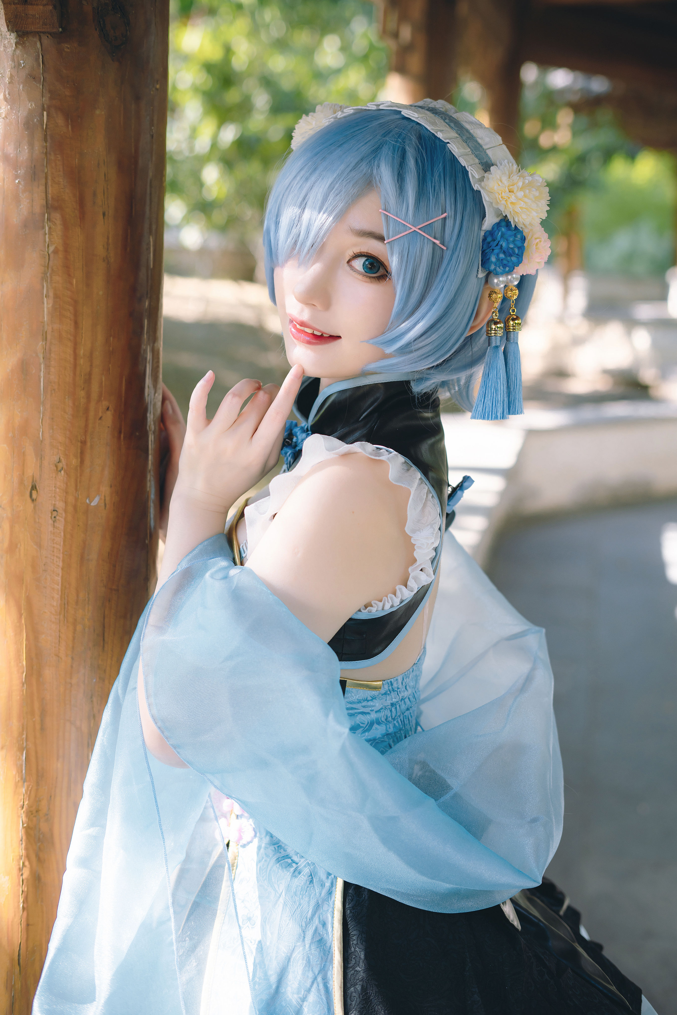 蕾姆中华风旗袍 Cosplay 旗袍 美少女 妹子 二次元