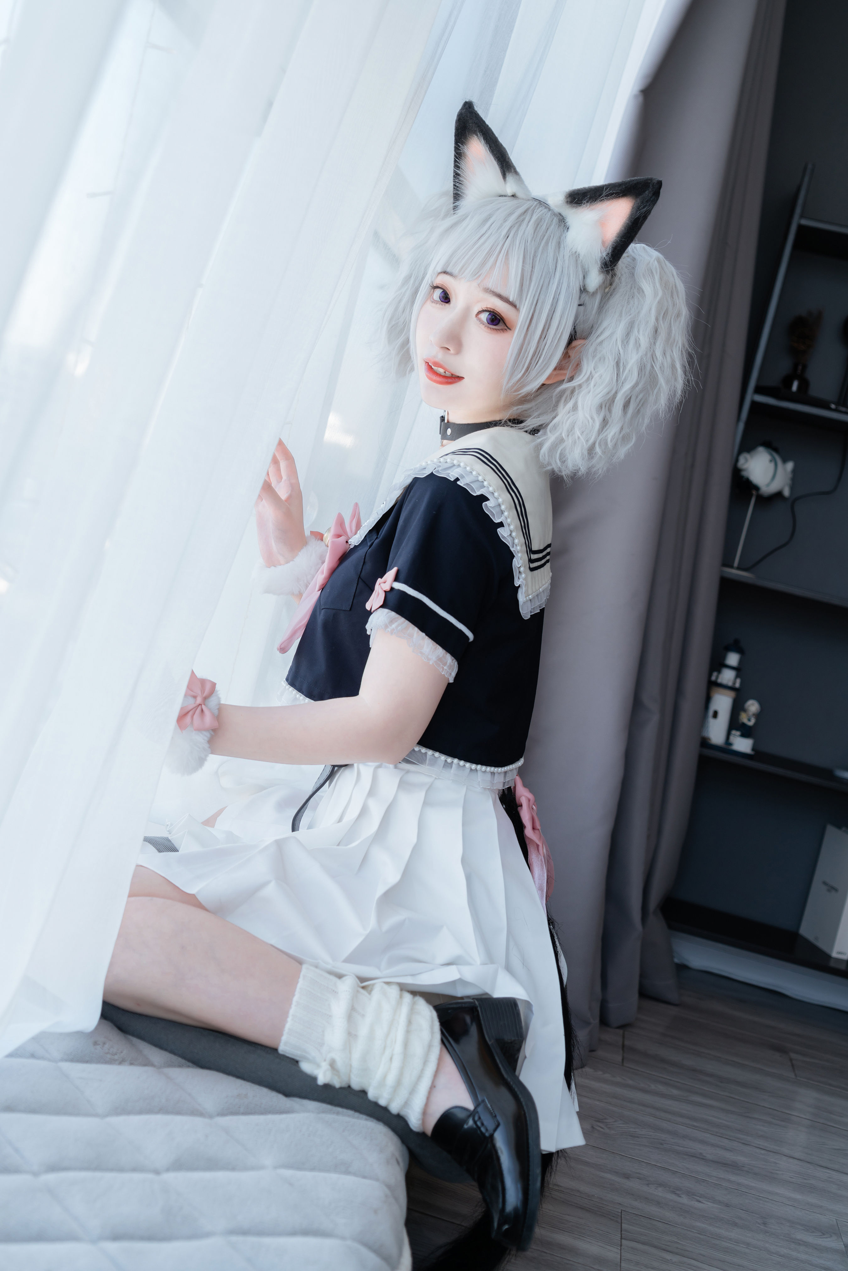 和平精英软萌银虎 Cosplay 可爱 美少女 JK