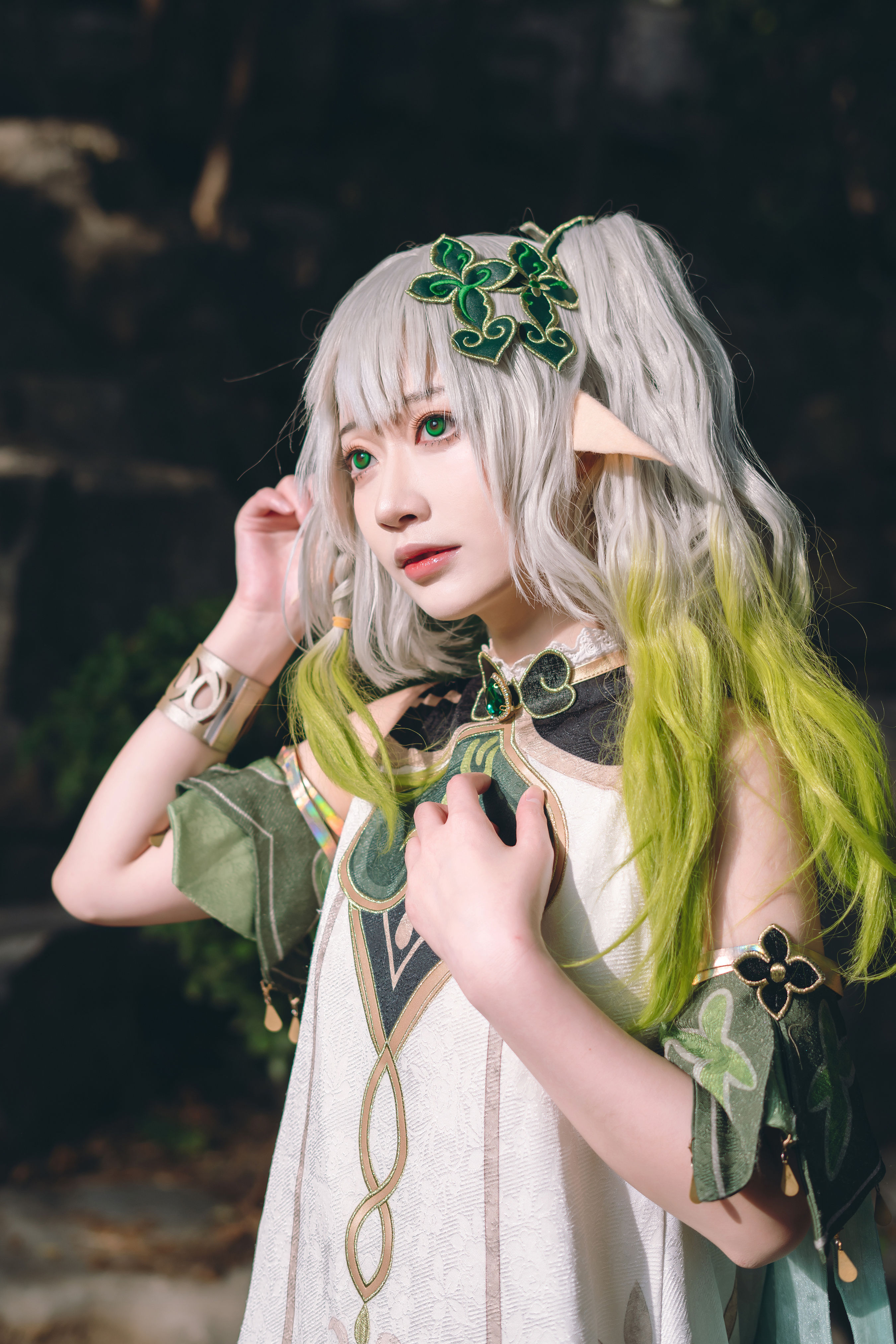 可爱的草神 Cosplay 可爱 萝莉 嫩模 精灵