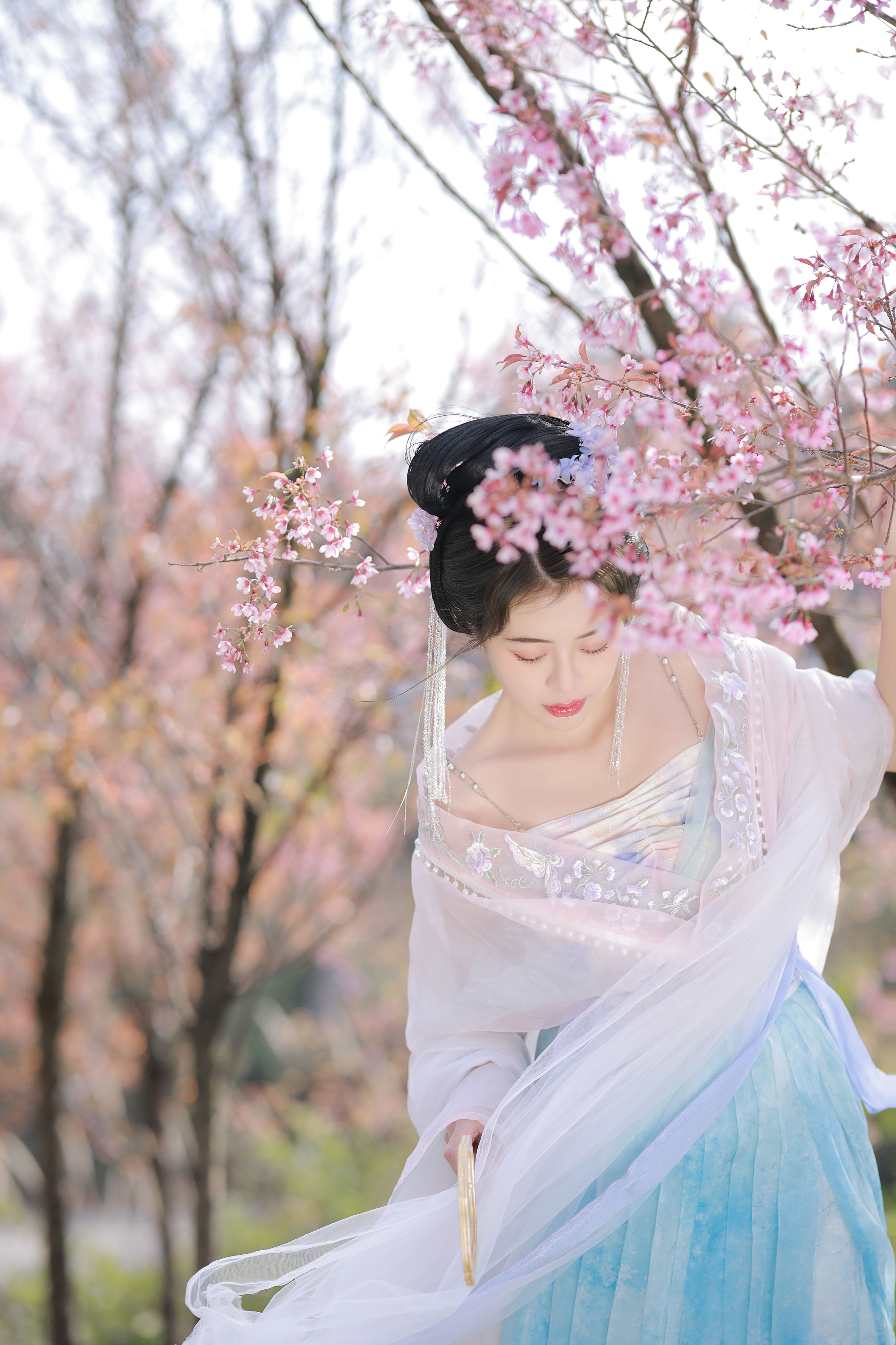 错过了长安古意，失约了洛阳花期 古装 汉服 小姐姐 花 写真