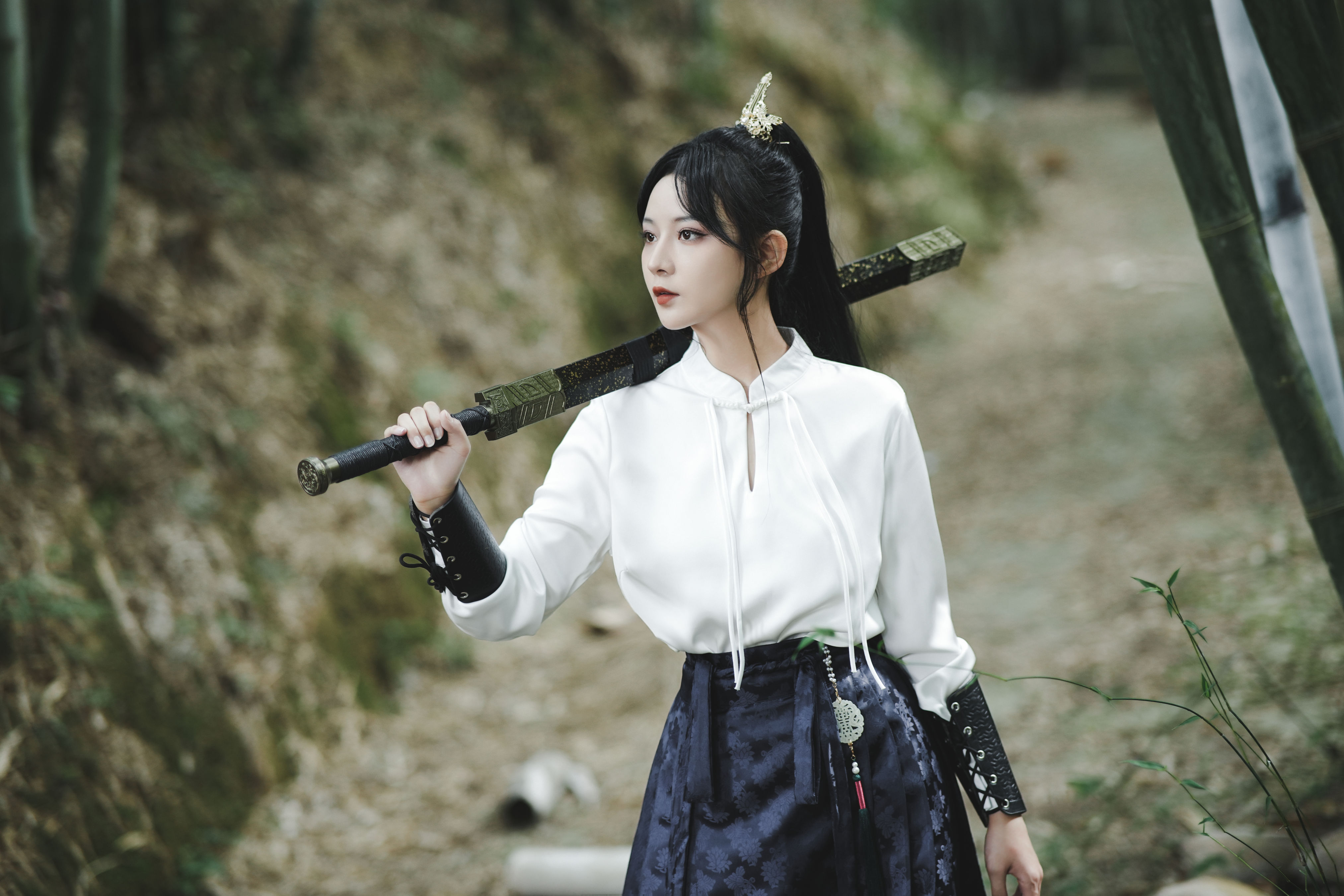 快意江湖我为侠 女侠 江湖 武侠 竹林 写真