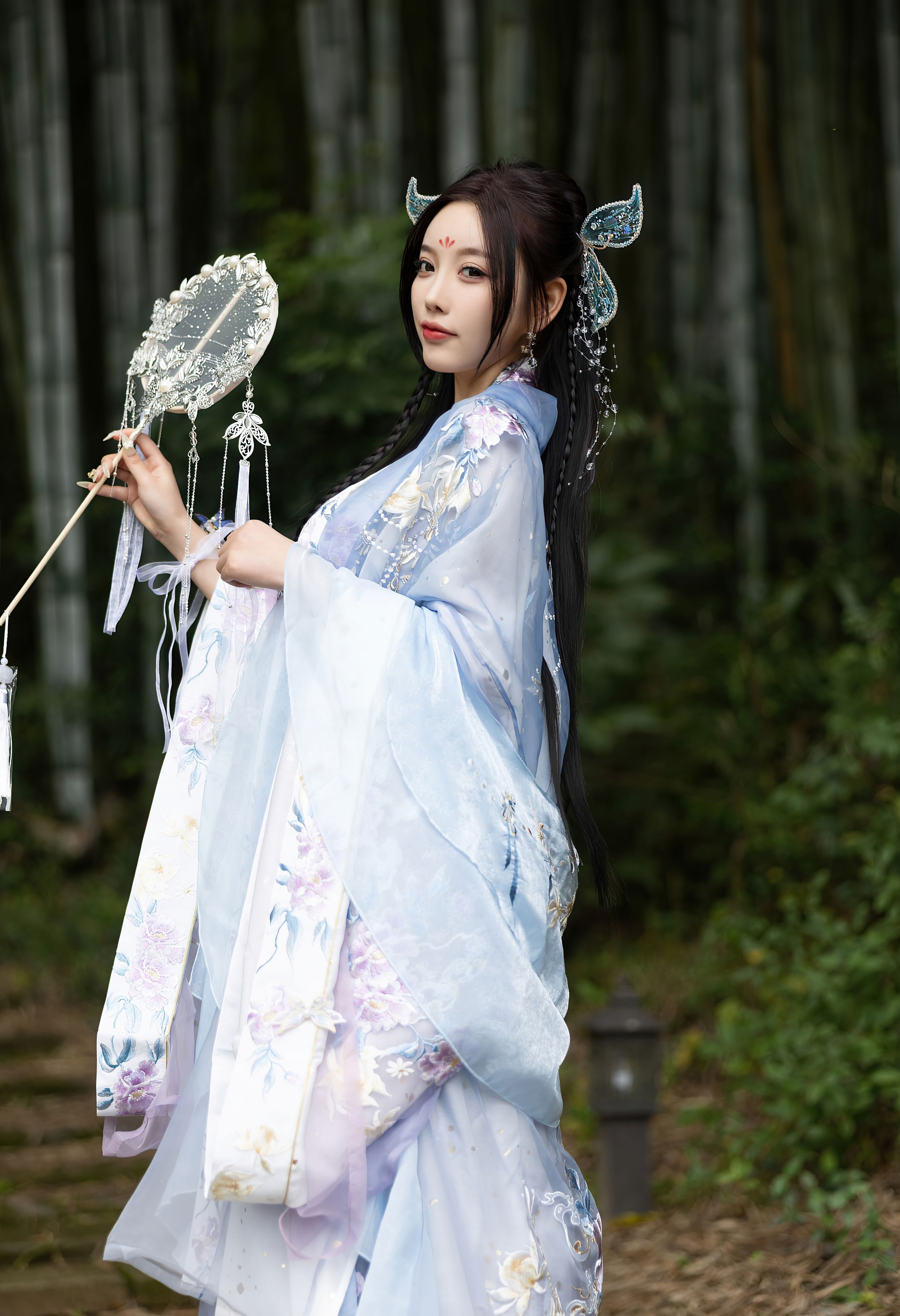 桃花诺 汉服 古装 桃花 花 女人