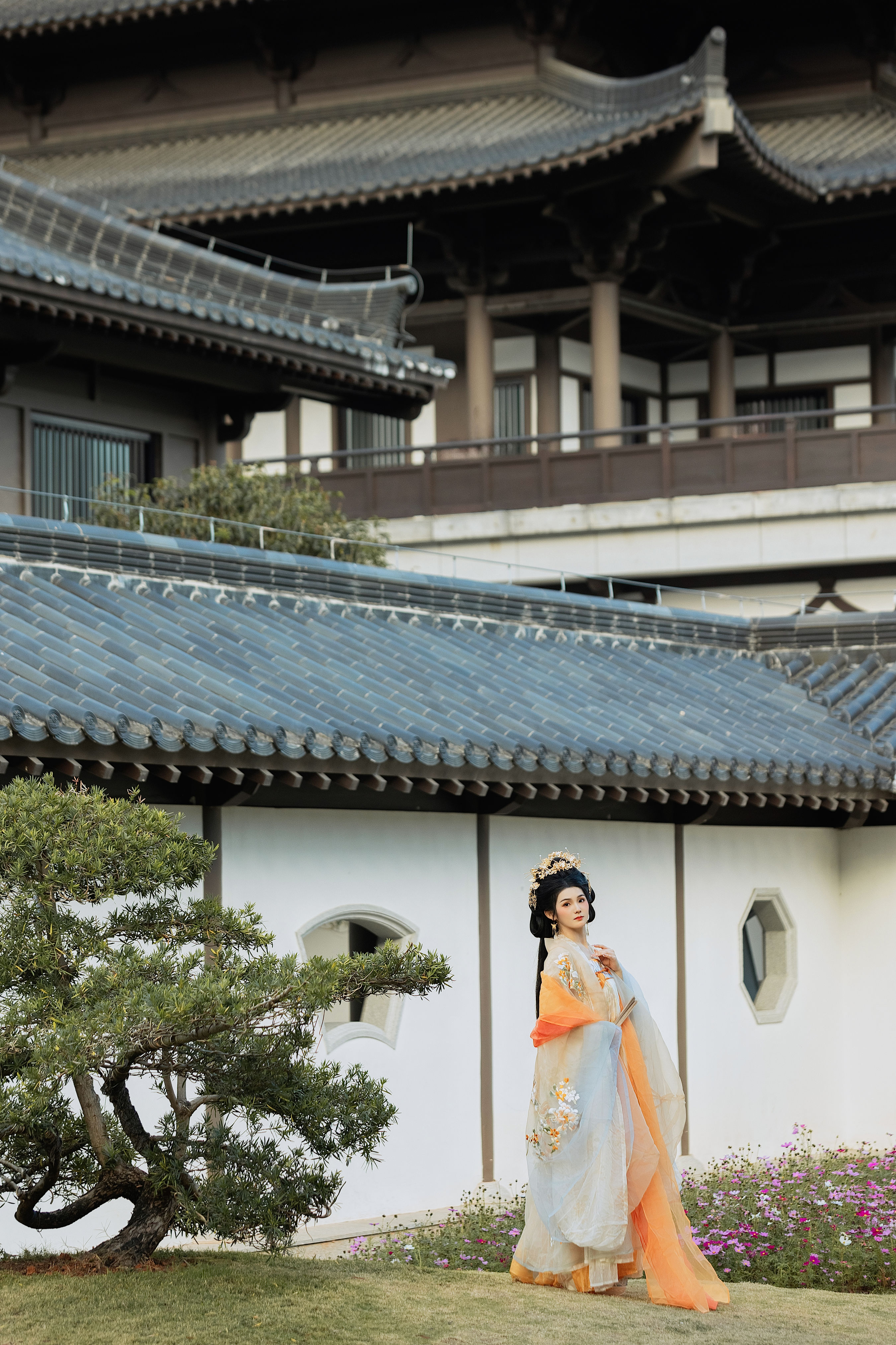 朝花引 汉服 古代 女子 写真 国风