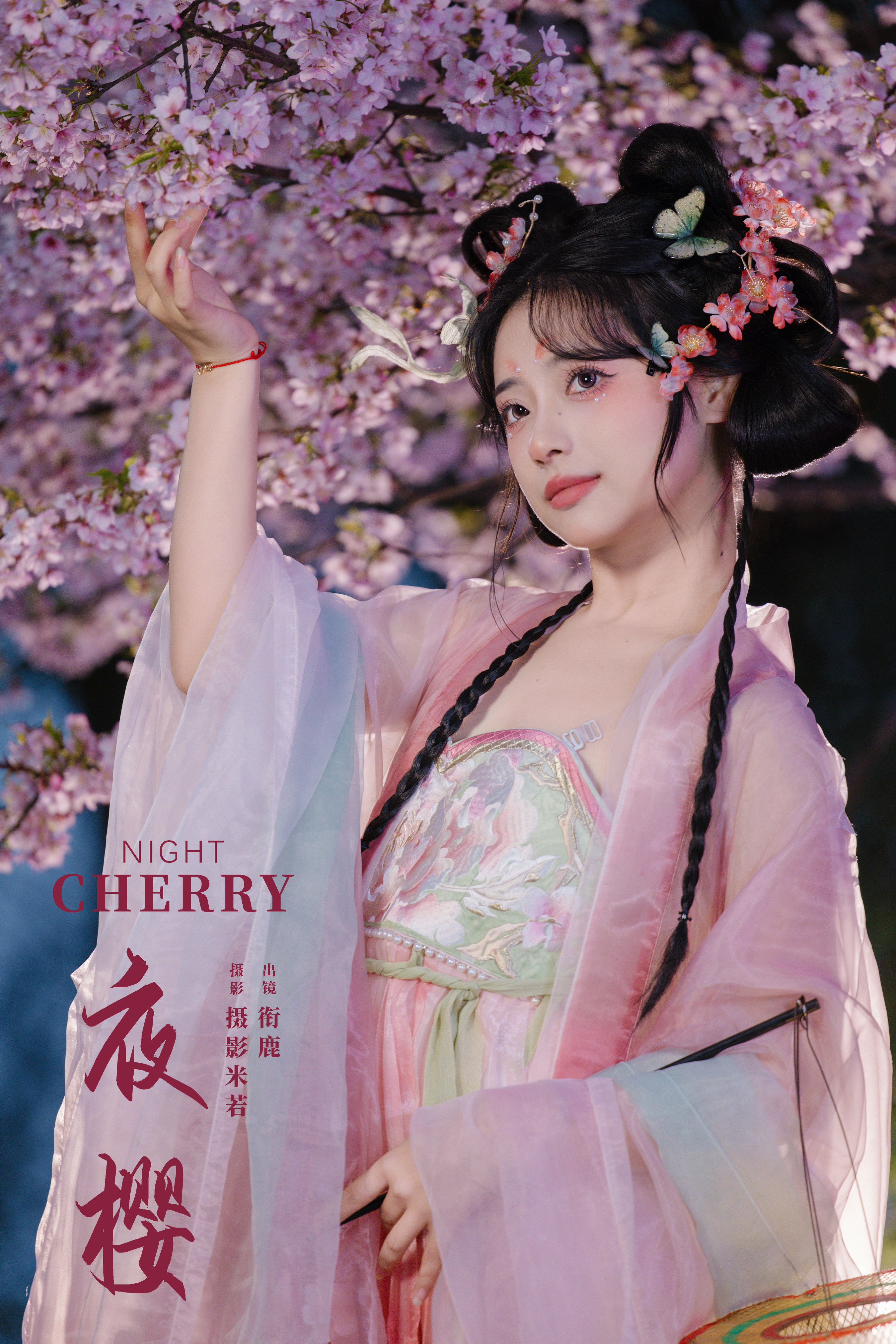 夜樱之美：绚烂樱花夜，浪漫至极致